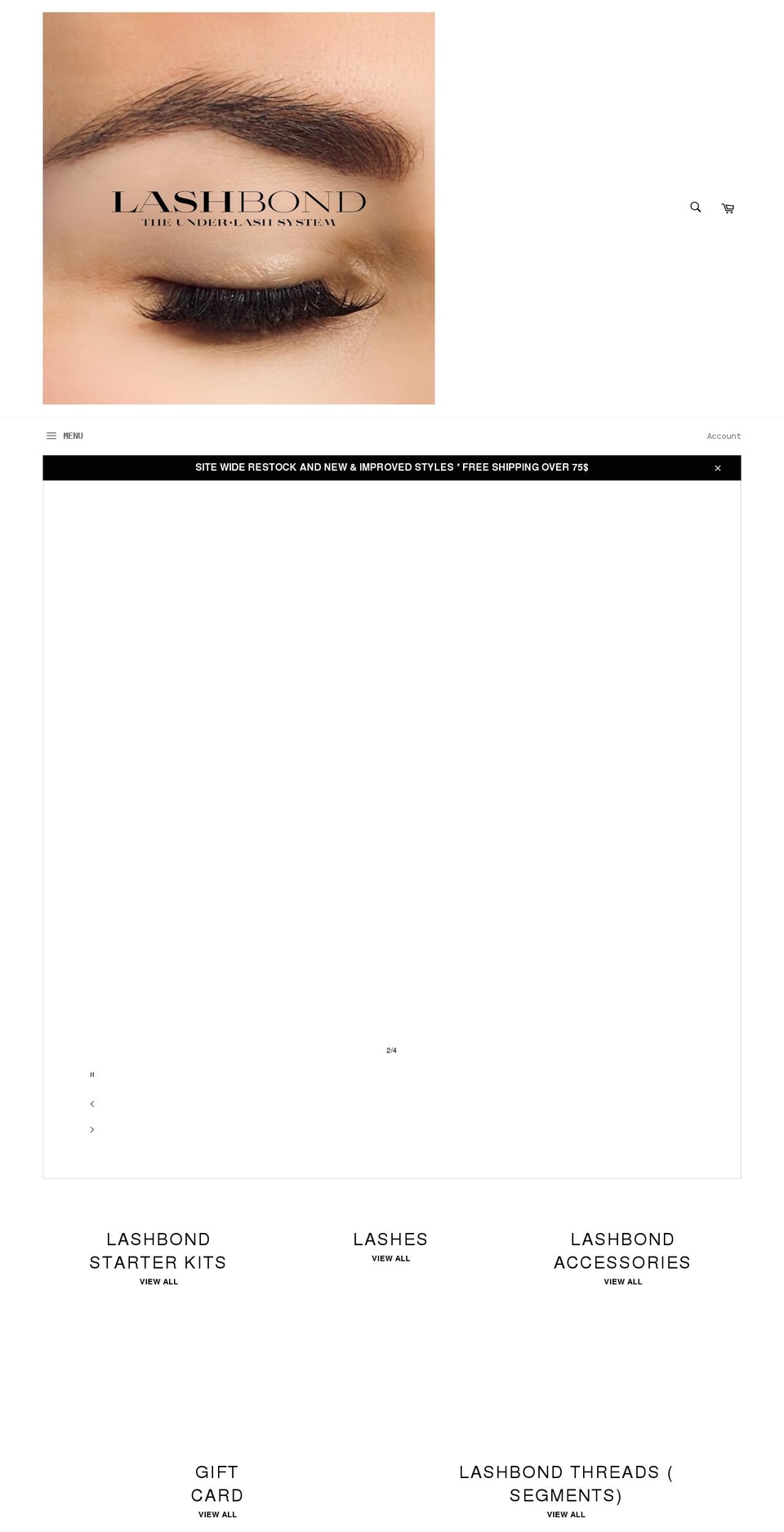 bondedcosmetics.com shopify website screenshot
