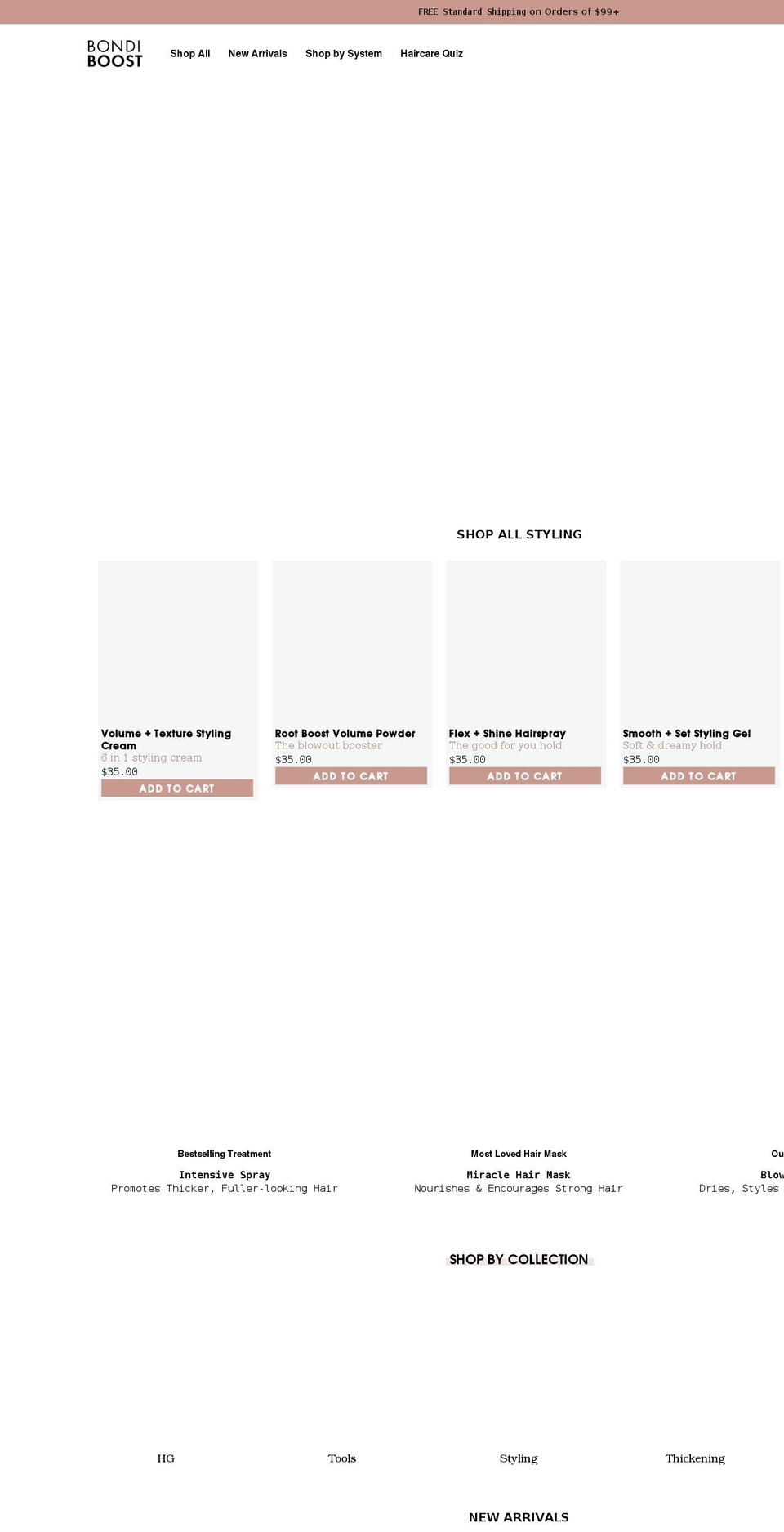 bondiboost.com.au shopify website screenshot