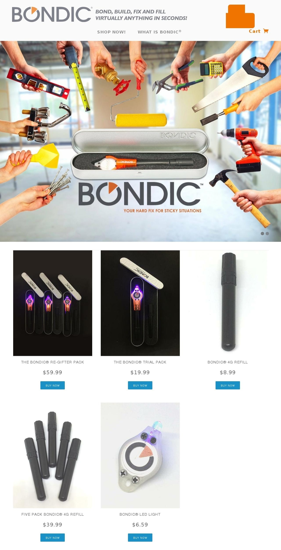 bondic Shopify theme site example bondic.ca