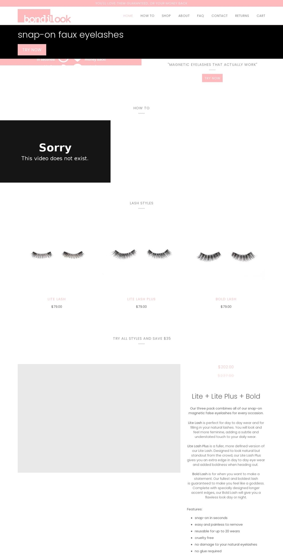 bondilook.com — Shopify storefront screenshot