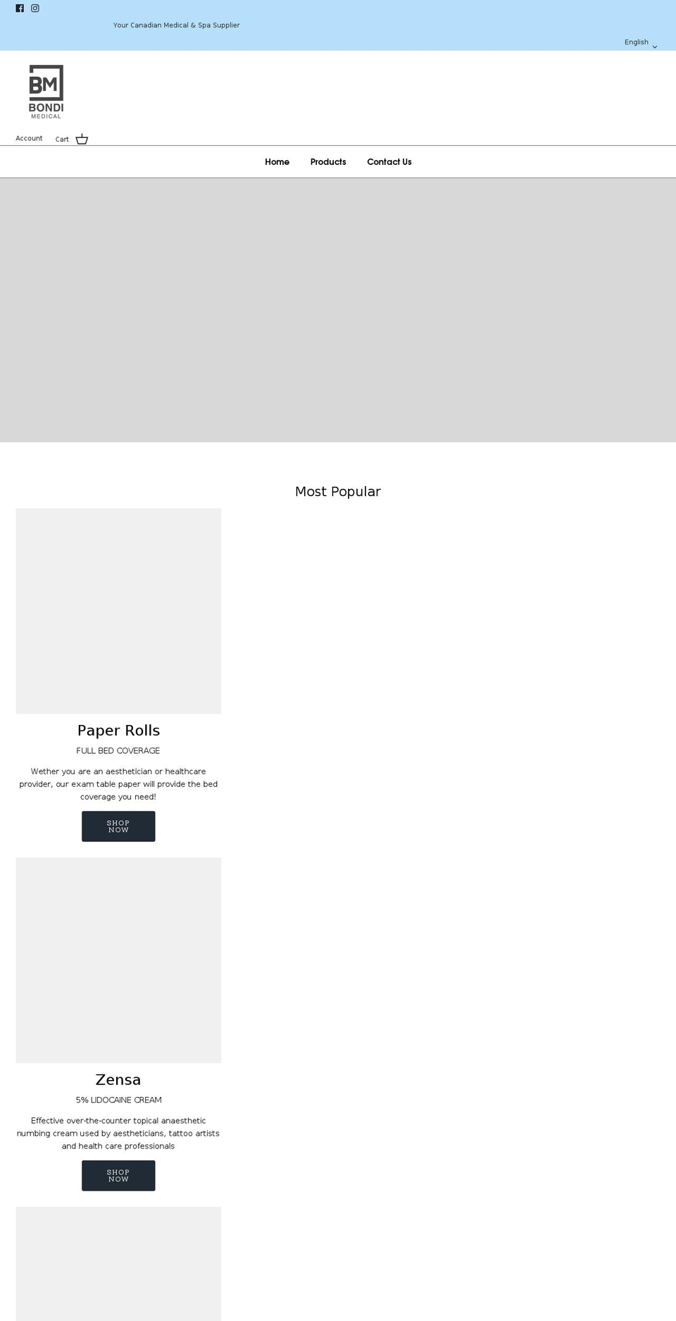 bondimedical.com shopify website screenshot