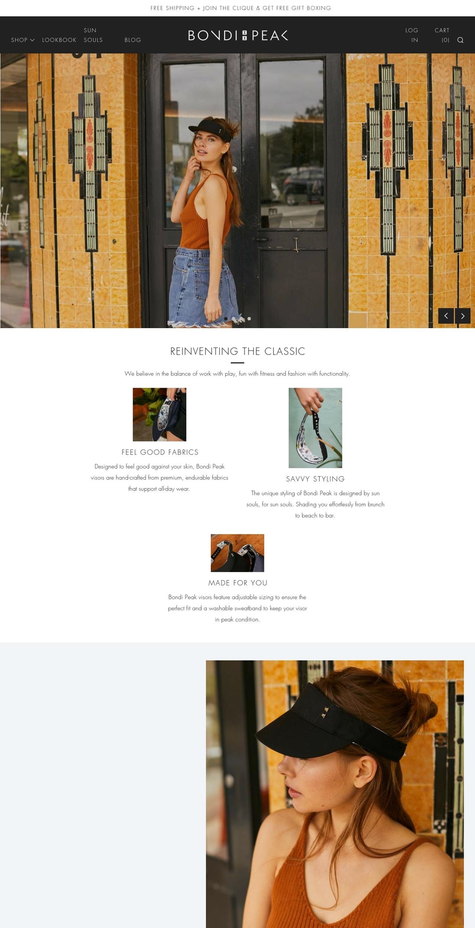 bondipeak.com — Shopify storefront screenshot