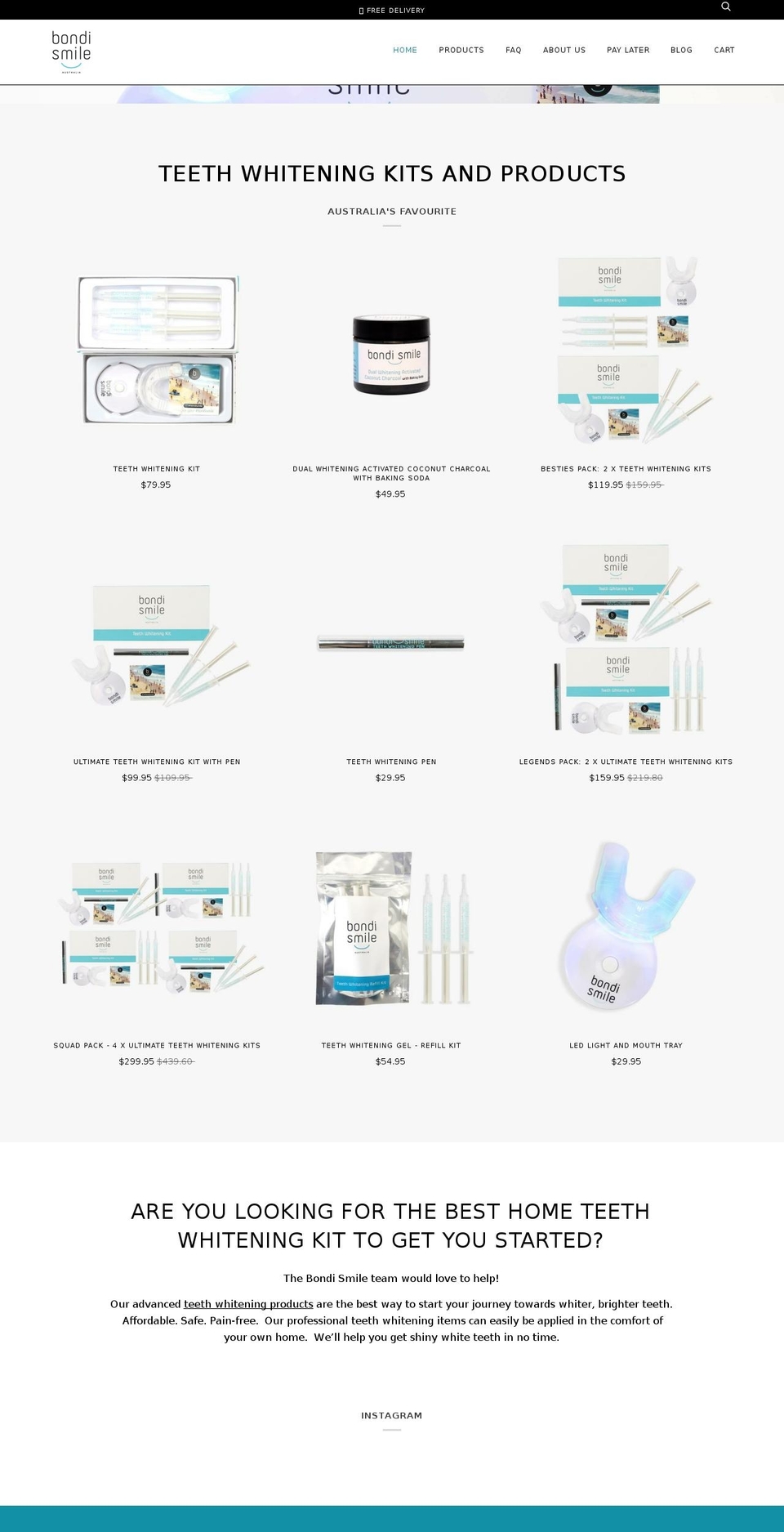 bondismile.com shopify website screenshot