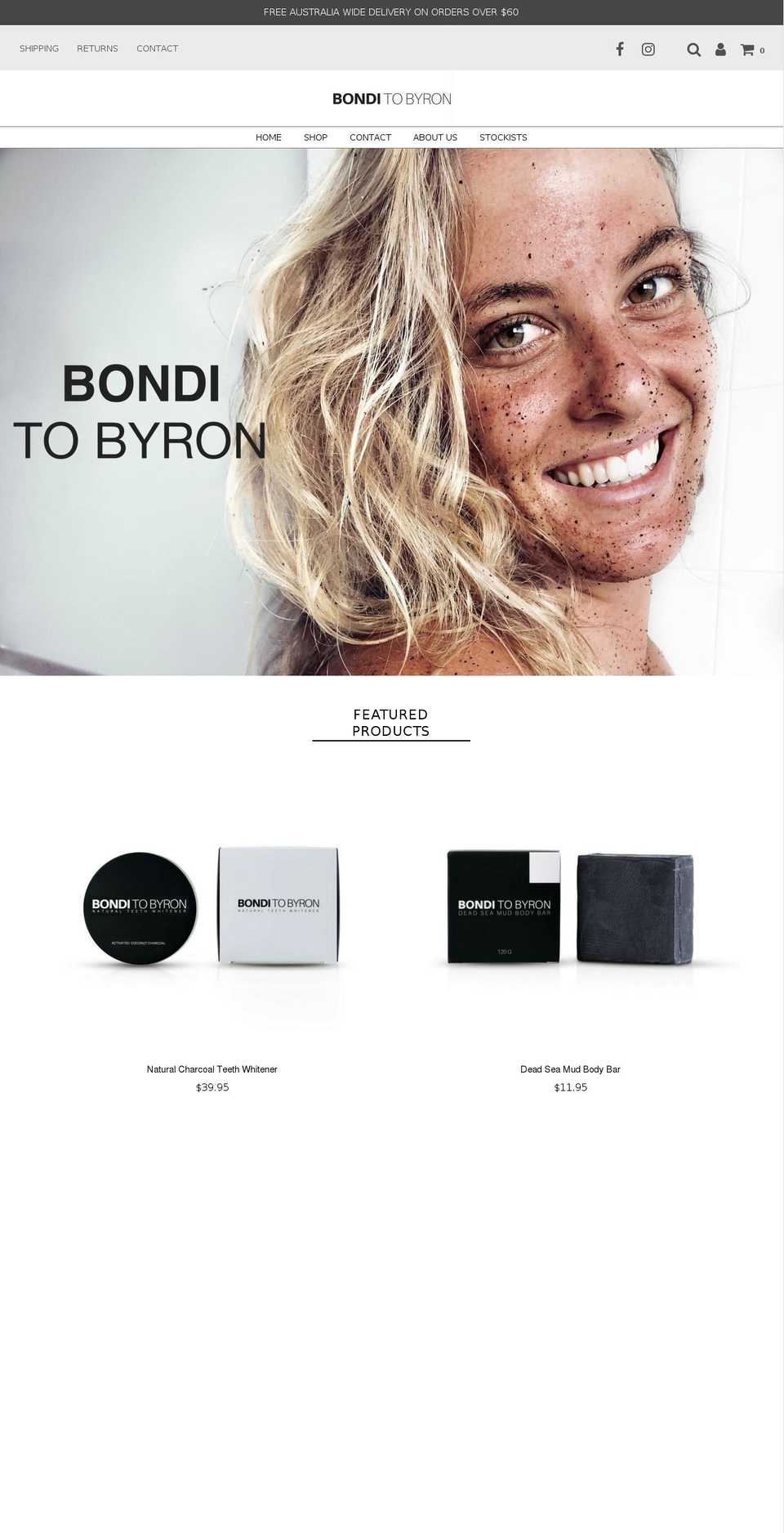 bonditobyron.com — Shopify storefront screenshot