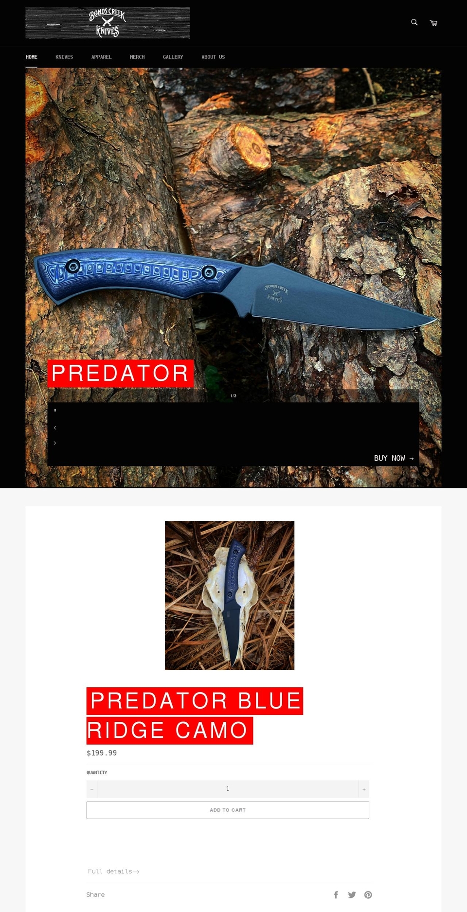 bondscreekforge.com shopify website screenshot