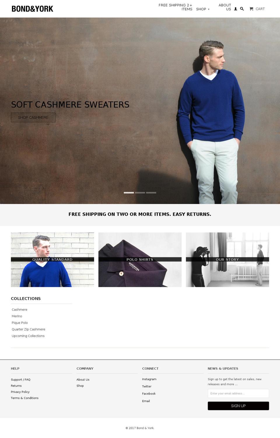 bondyork.com shopify website screenshot