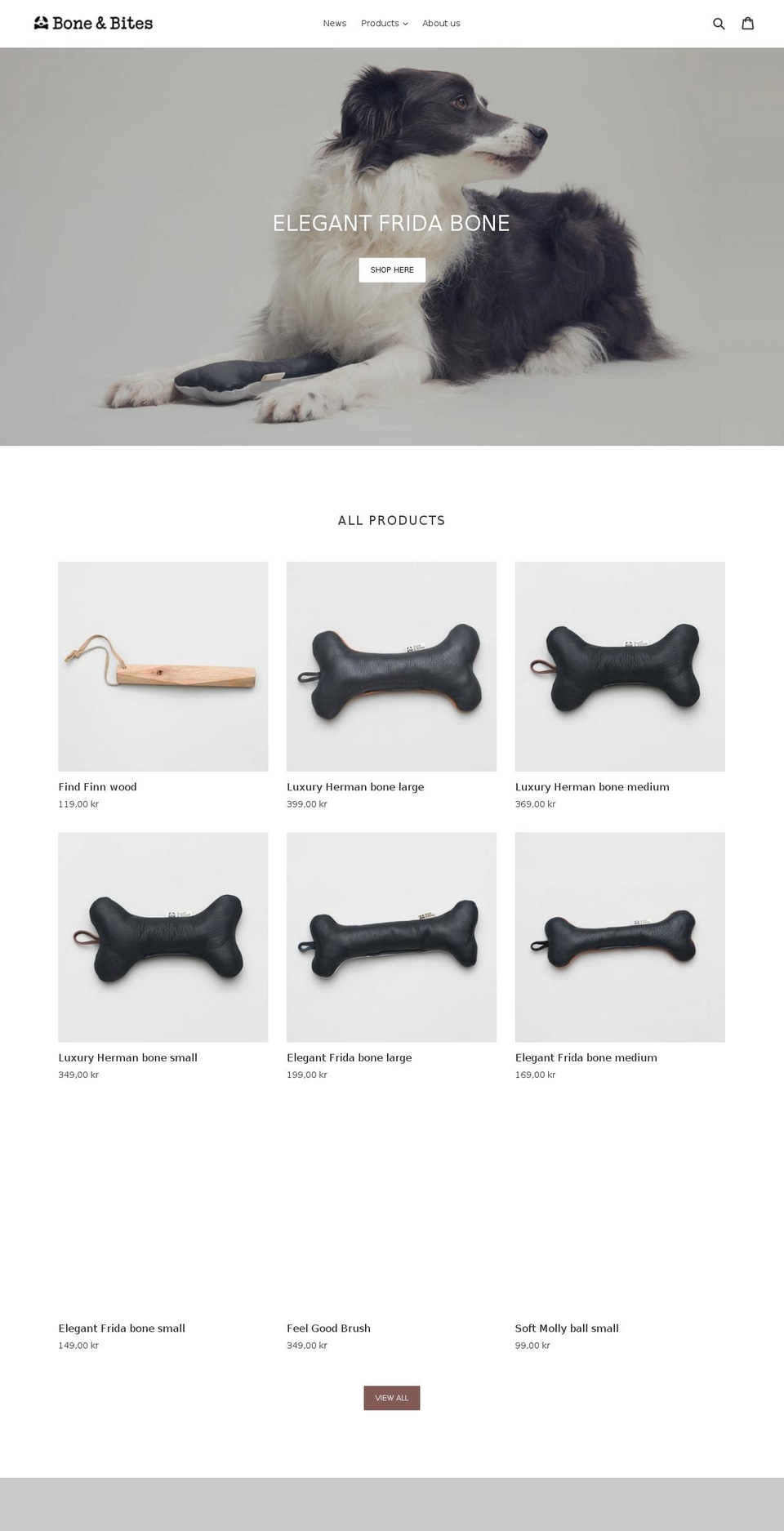 boneandbites.com — Shopify storefront screenshot