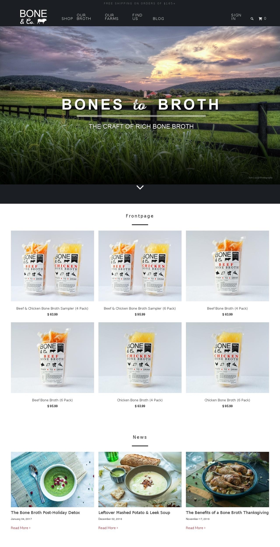 bonebrothcompany.com shopify website screenshot