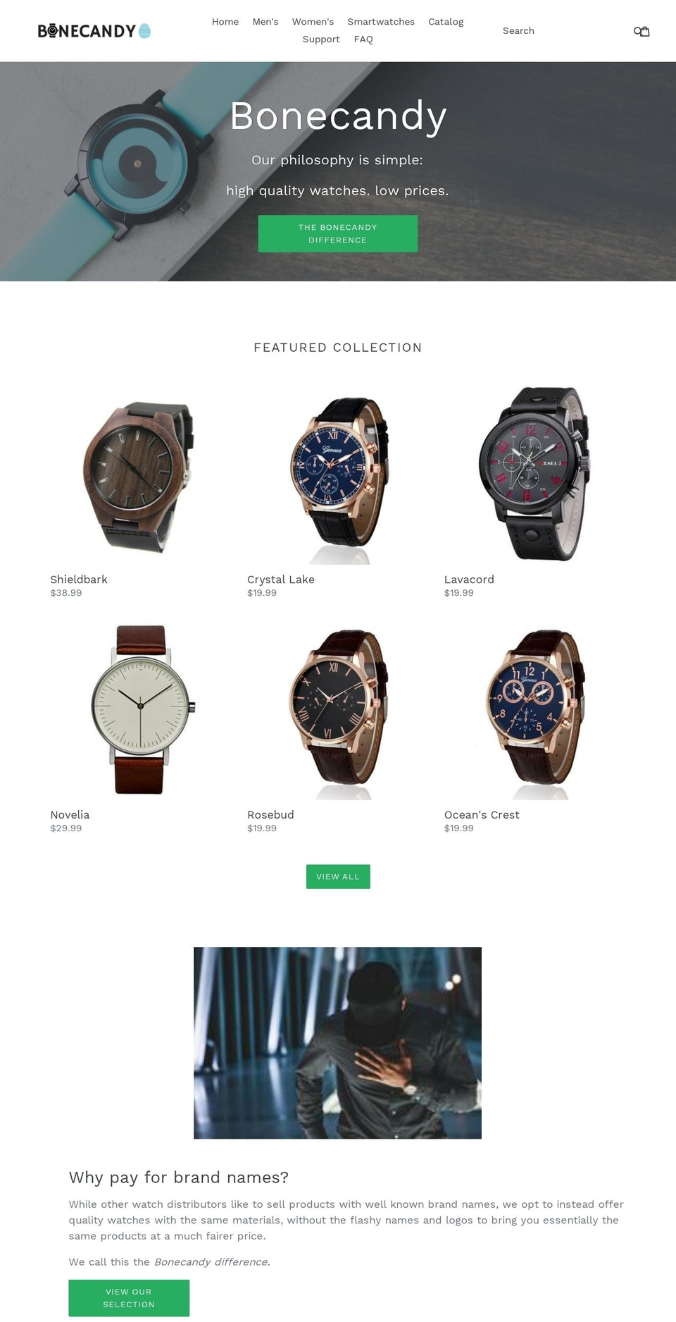 bonecandy.com — Shopify storefront screenshot
