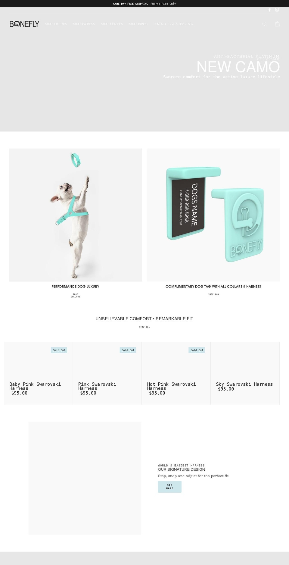 boneflypr.com shopify website screenshot