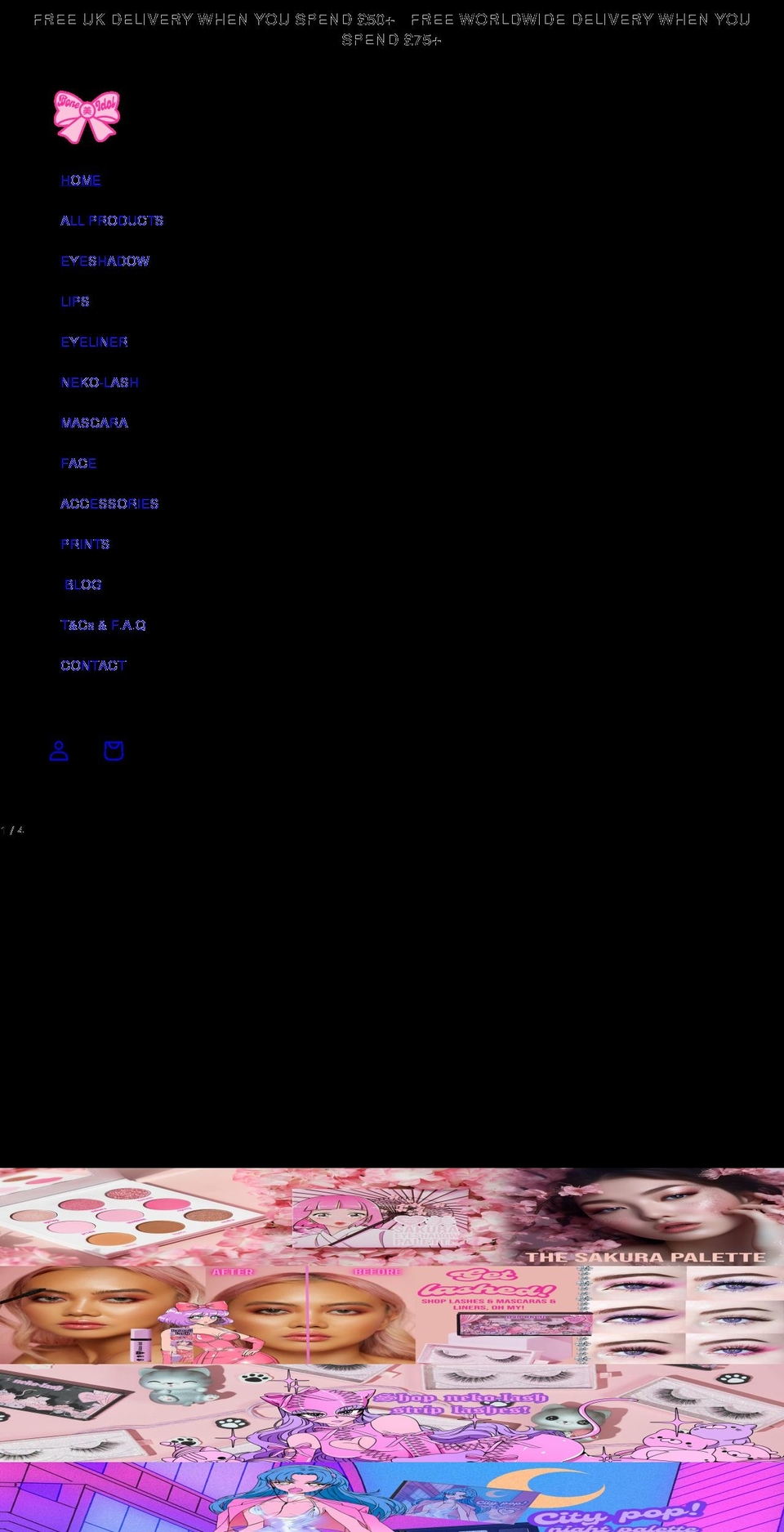 boneidolbeauty.com shopify website screenshot