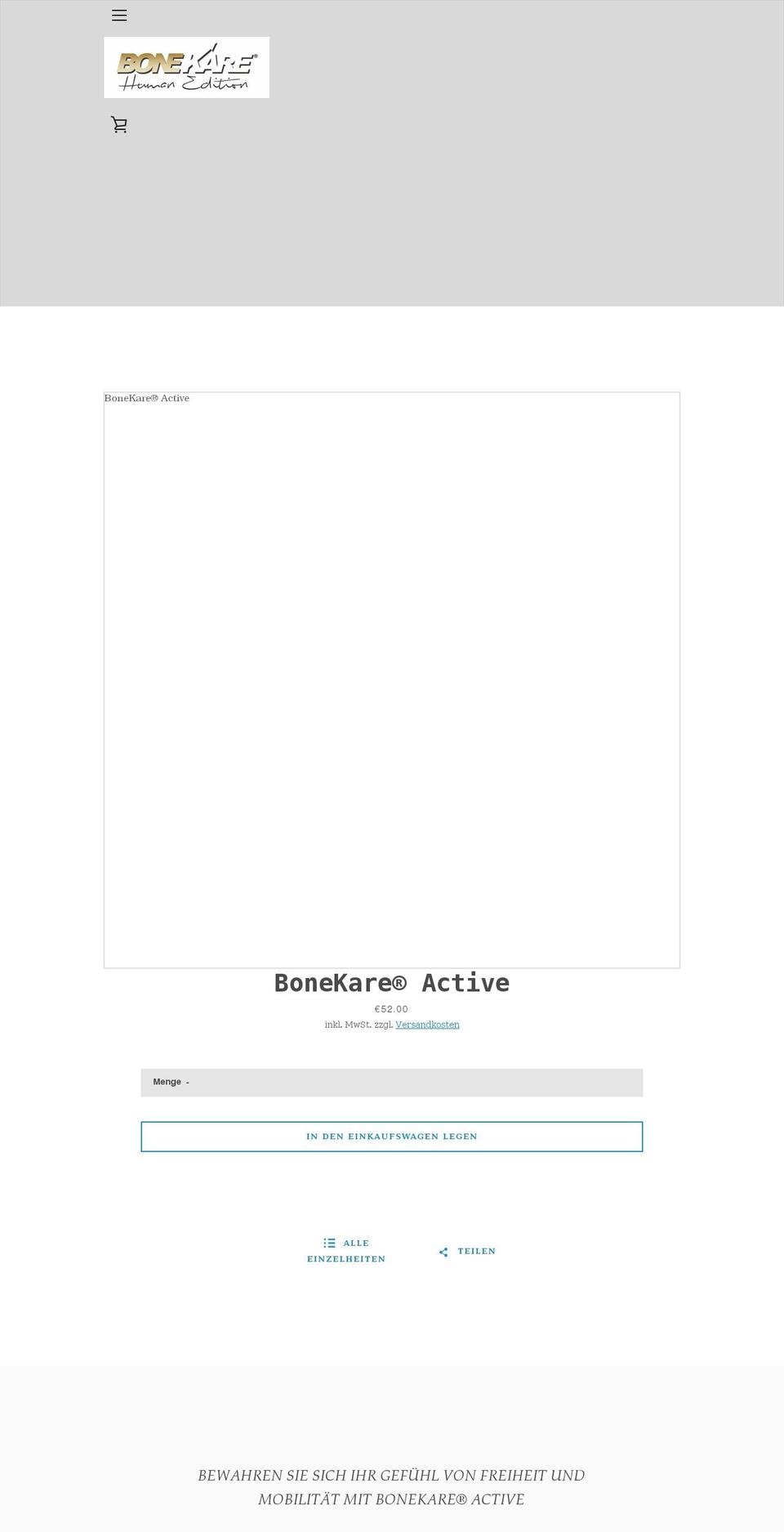 bonekare.shop shopify website screenshot