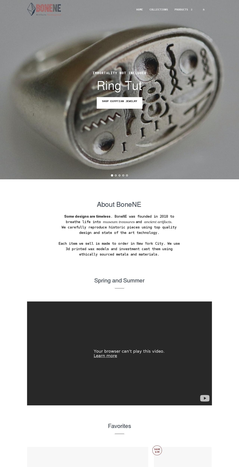 bonene.com shopify website screenshot