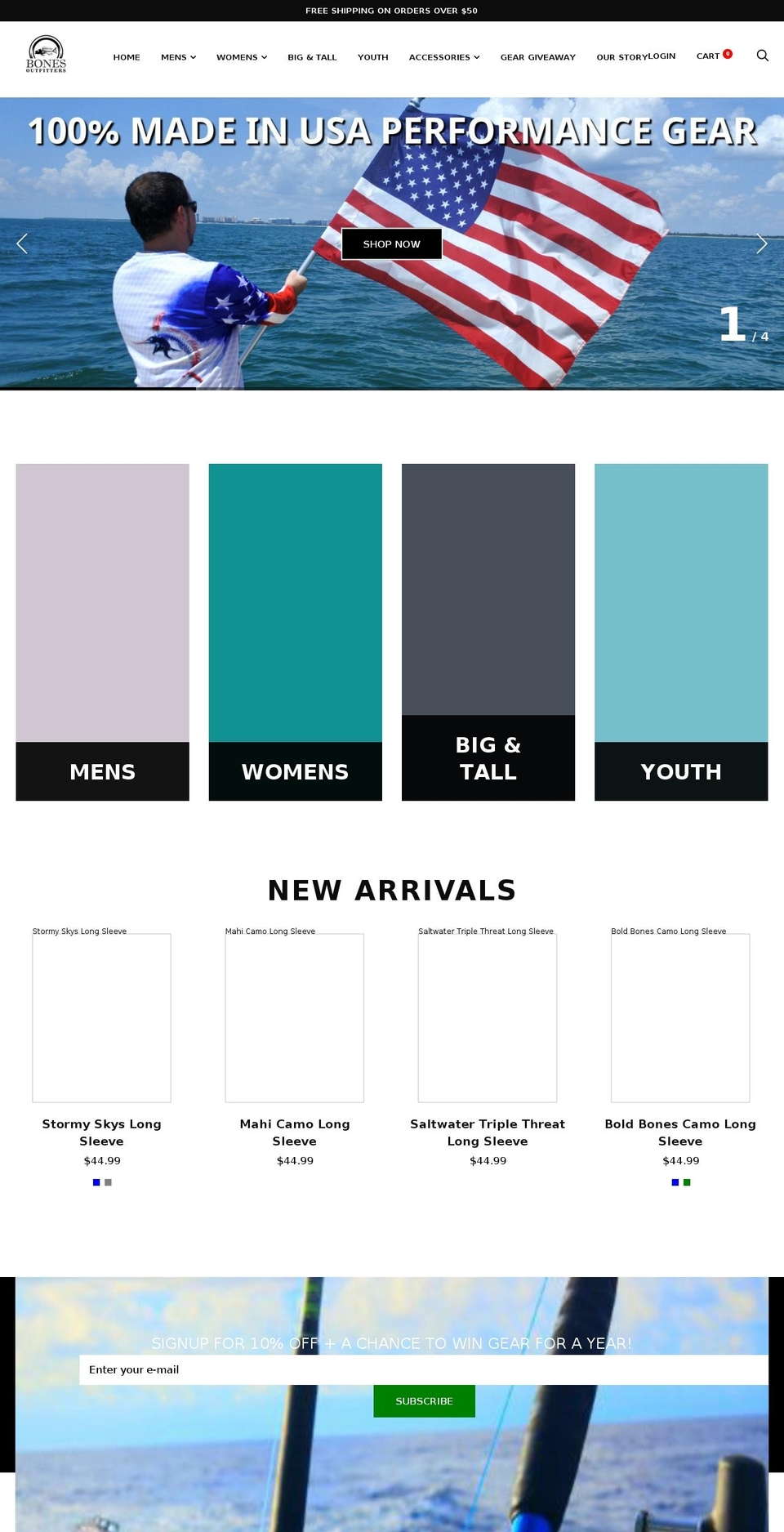 Trademark - (For KJ \/ Fiverr Edits) Shopify theme site example bonesoutfitters.com