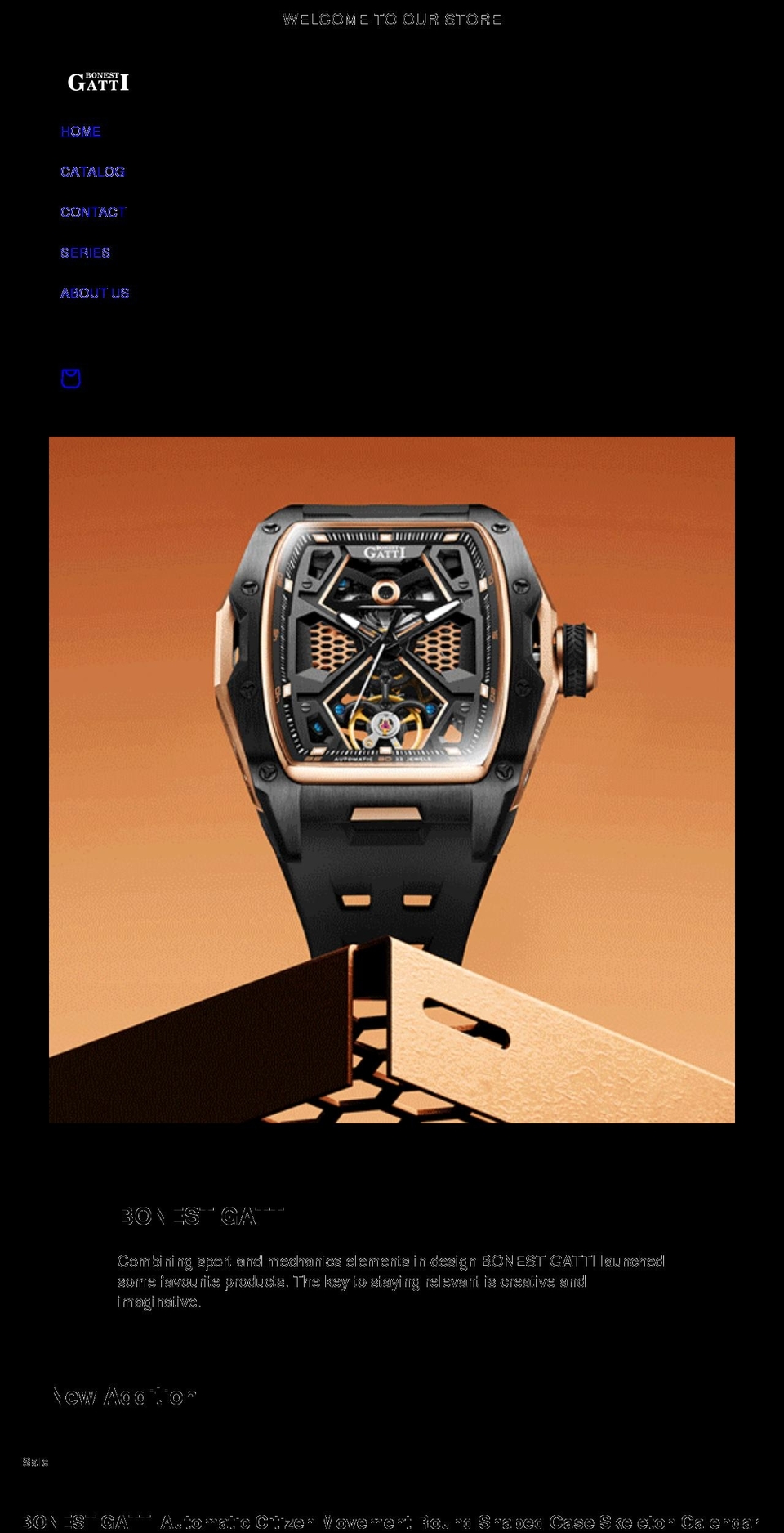 bonestgattiwatch.com shopify website screenshot