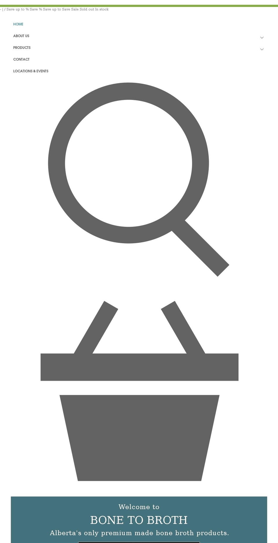 bonetobroth.ca shopify website screenshot