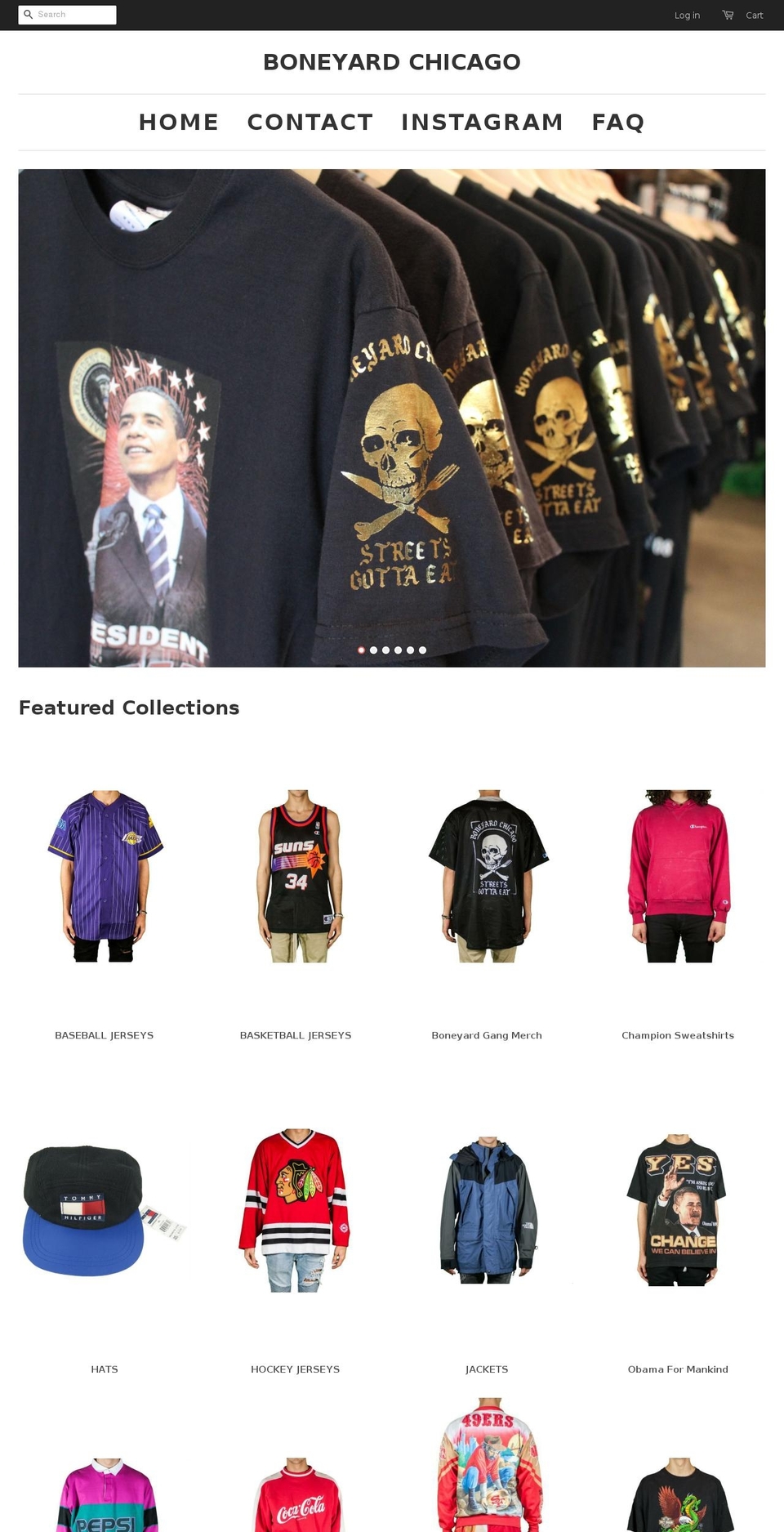 boneyardchicago.com shopify website screenshot
