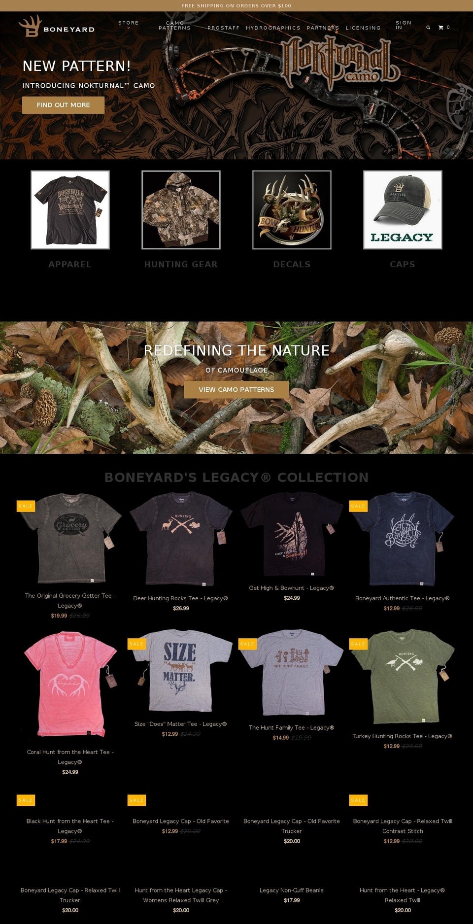 boneyarddesign.com shopify website screenshot
