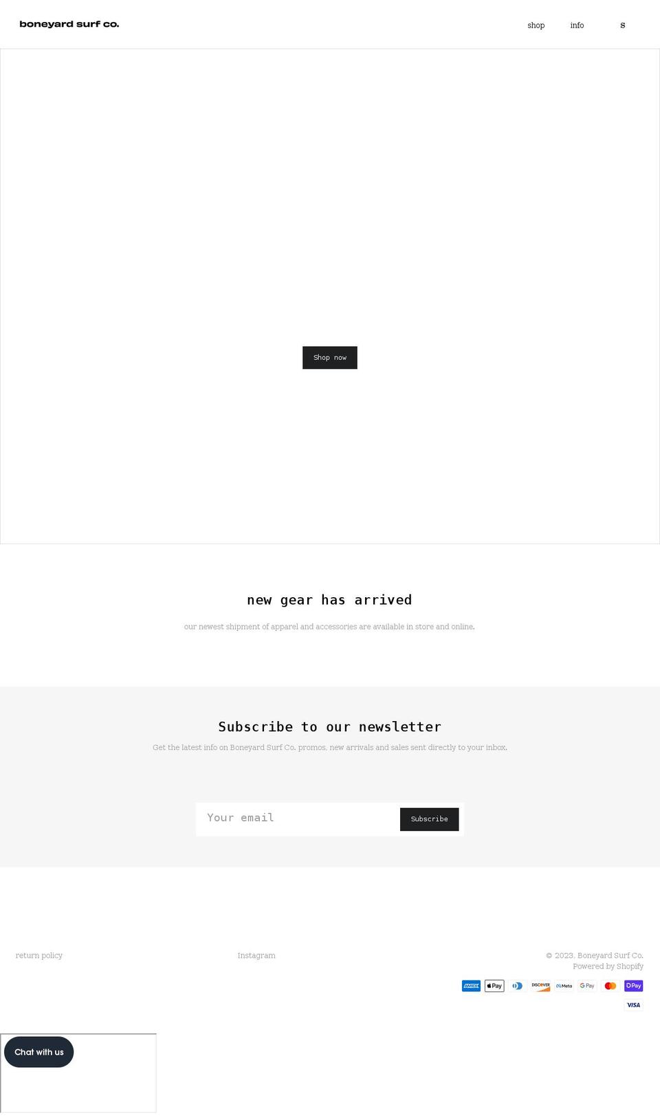 boneyardmv.com shopify website screenshot
