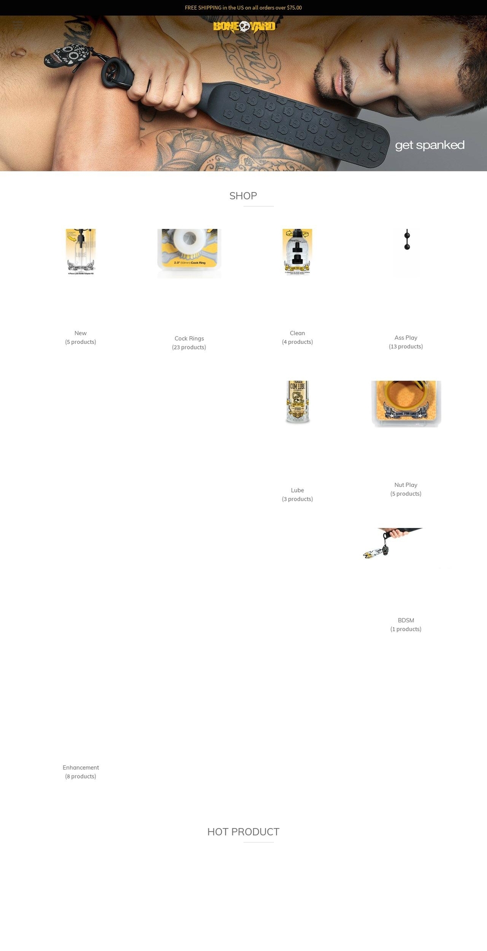 boneyardtoys.com shopify website screenshot