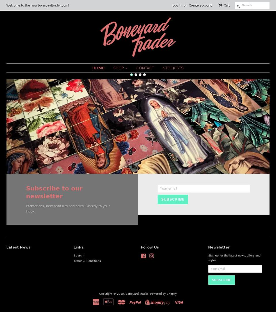 boneyardtrader.com — Shopify storefront screenshot