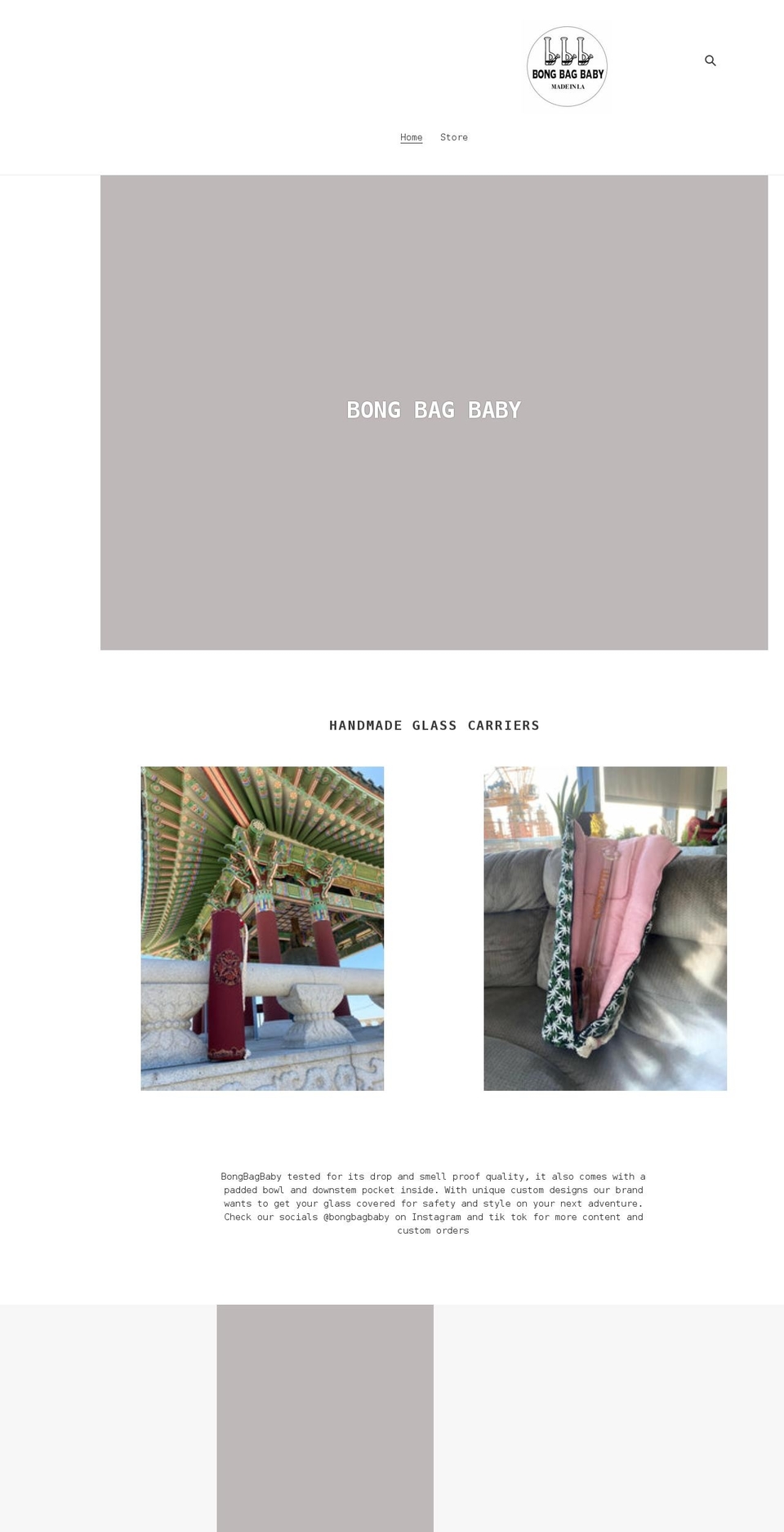 bongbagbaby.com shopify website screenshot