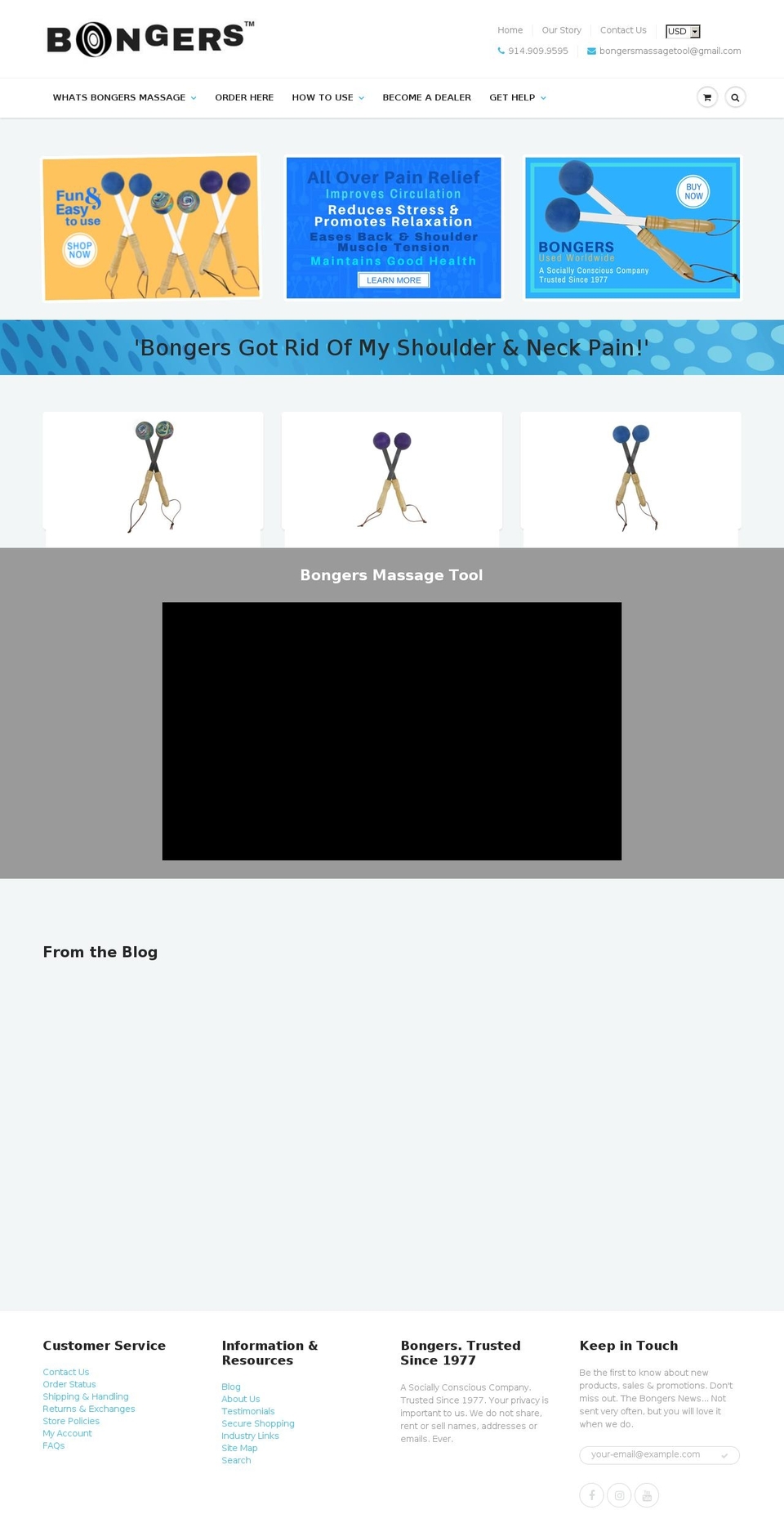 bongersofamerica.com — Shopify storefront screenshot