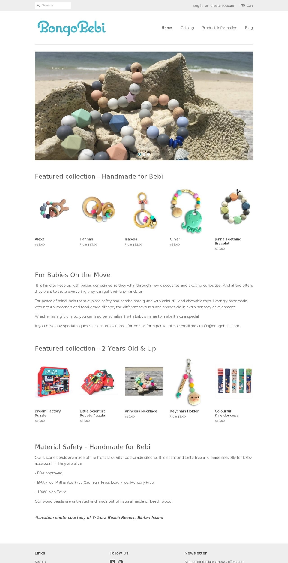 bongobebi.com — Shopify storefront screenshot