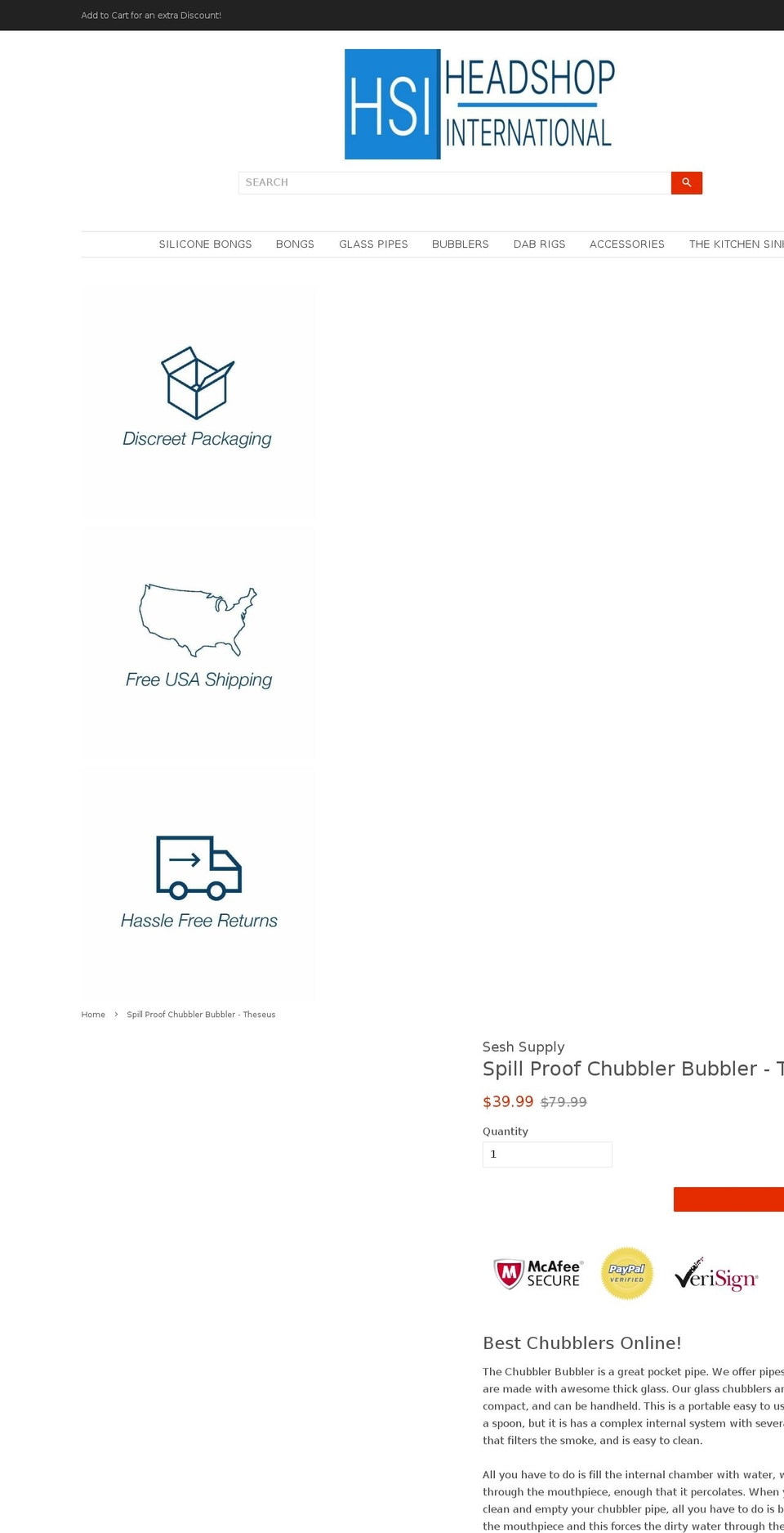 bongoglasspipes.com — Shopify storefront screenshot