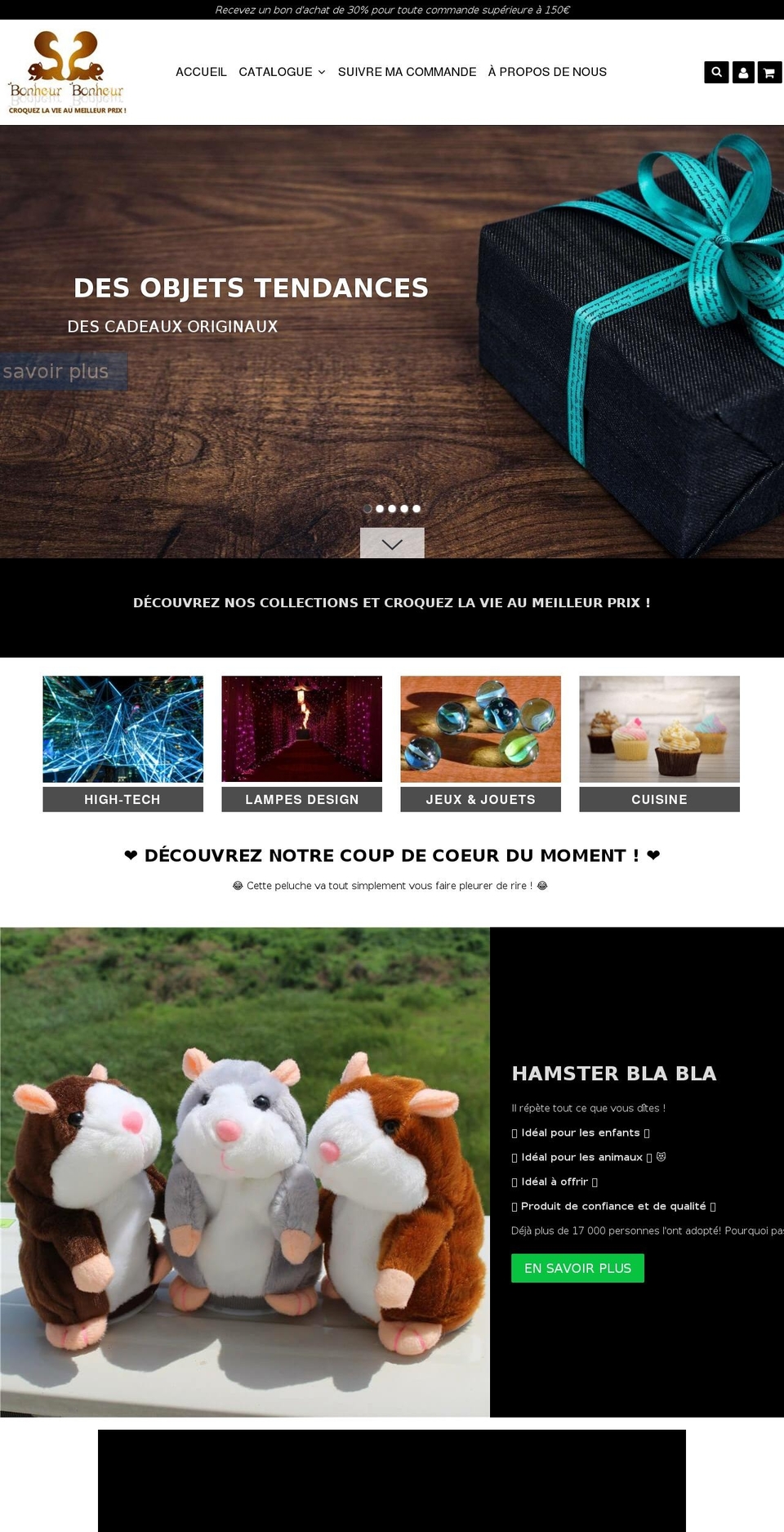 speedfly-1-10 Shopify theme site example bonheur-bonheur.com