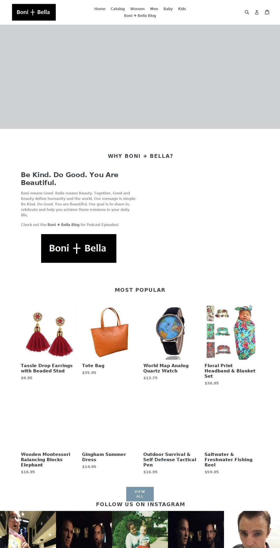 bonibella.com — Shopify storefront screenshot