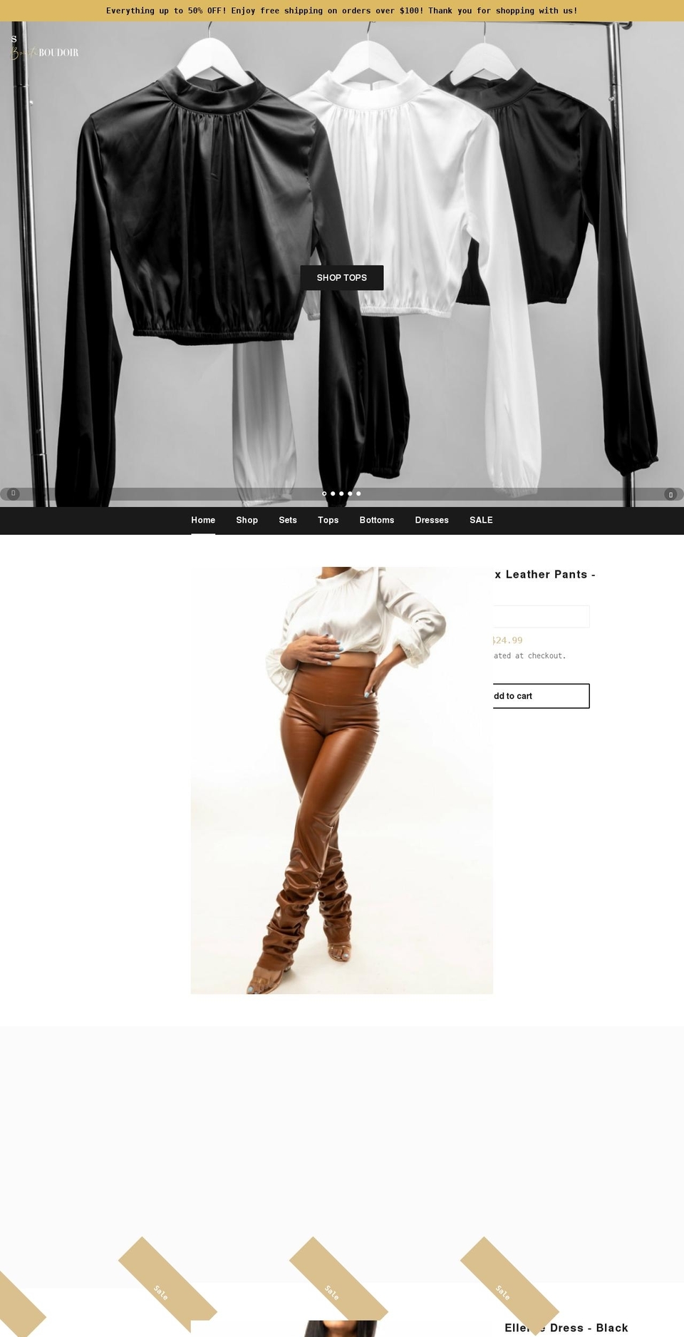 bonita-boudoir.com shopify website screenshot