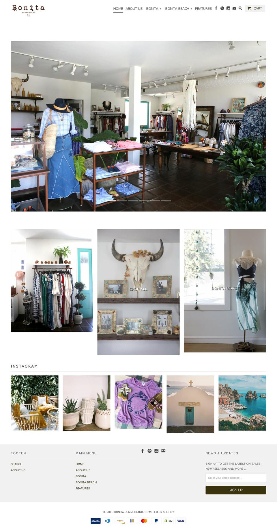 bonitalosolivos.com — Shopify storefront screenshot