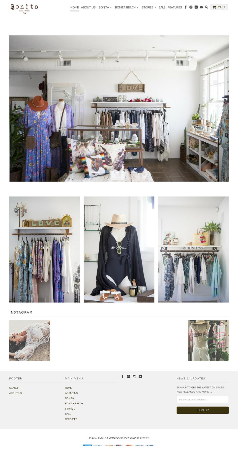 bonitalosolivos.net shopify website screenshot