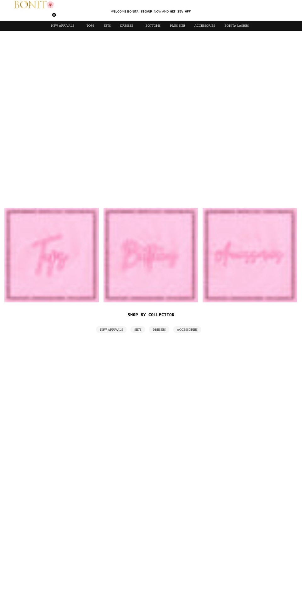 bonitaoutfit.com shopify website screenshot