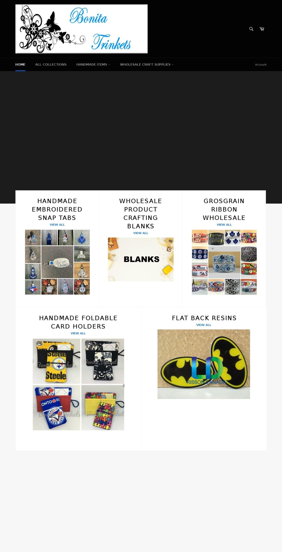 bonitatrinkets.com — Shopify storefront screenshot