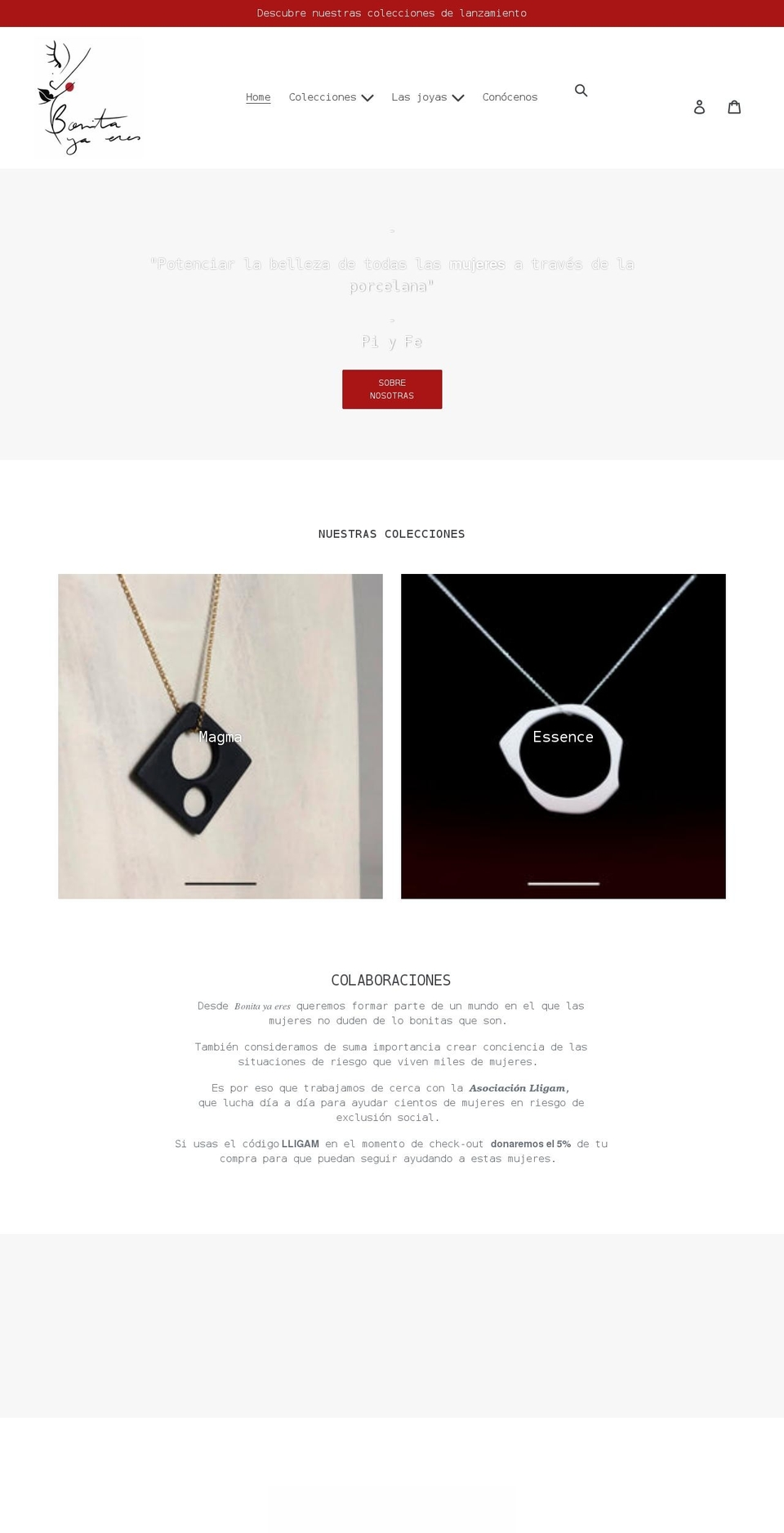 bonitayaeres.com shopify website screenshot