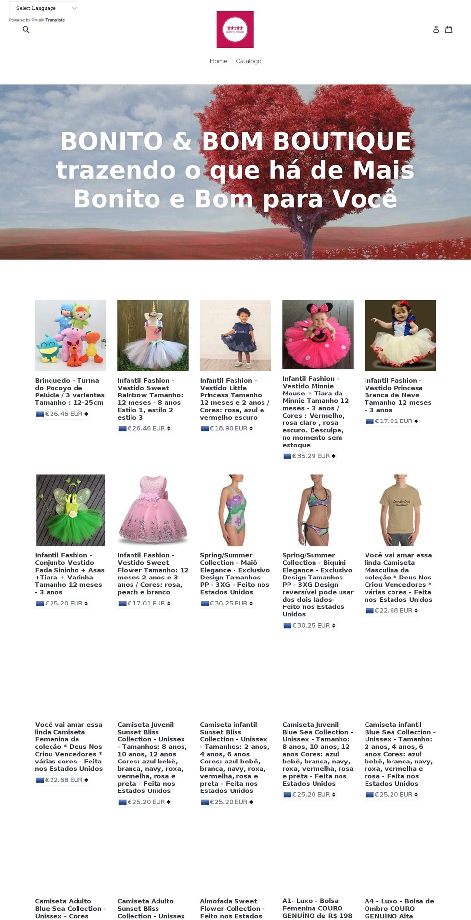 bonitobom.com shopify website screenshot