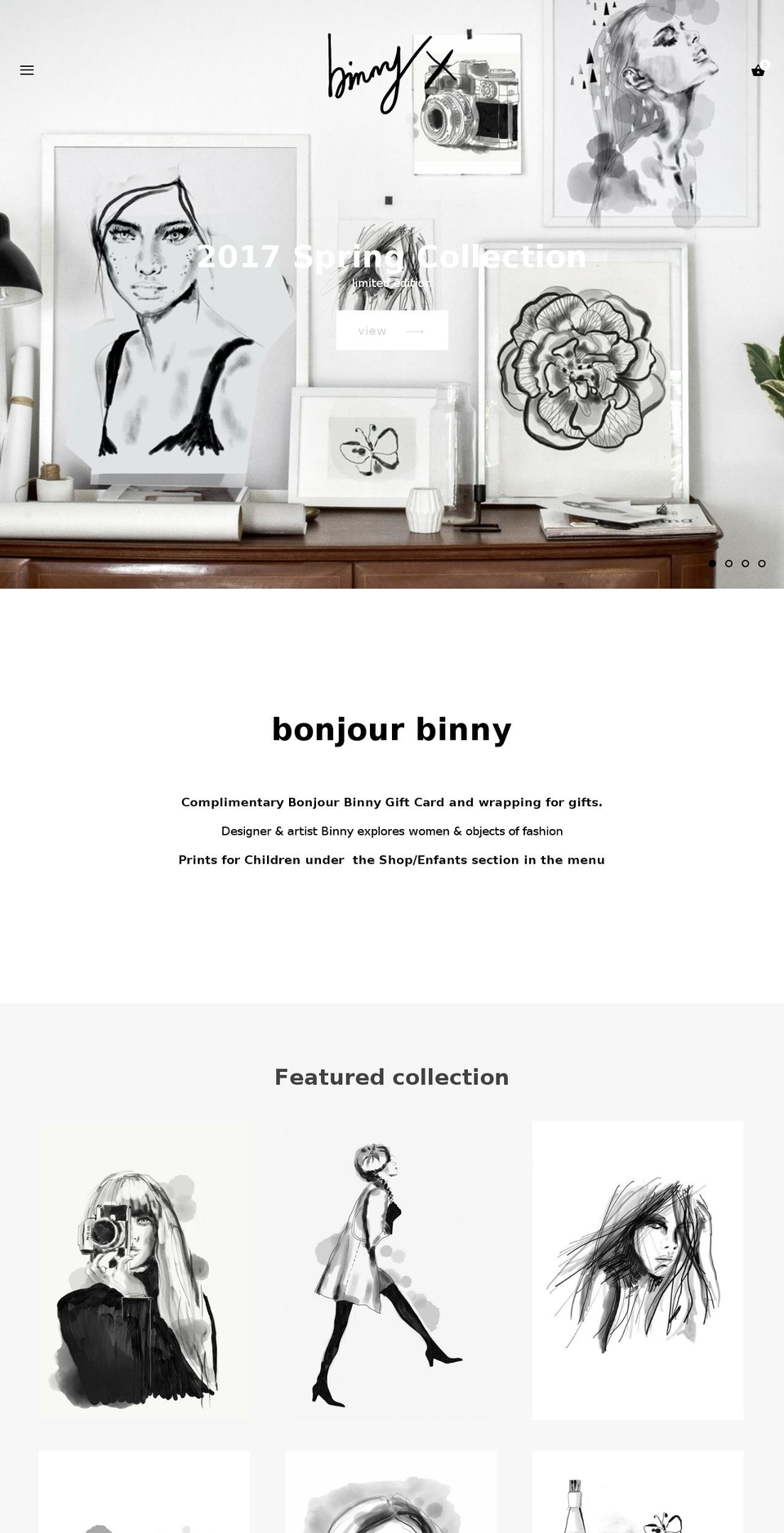 bonjourbinny.com — Shopify storefront screenshot