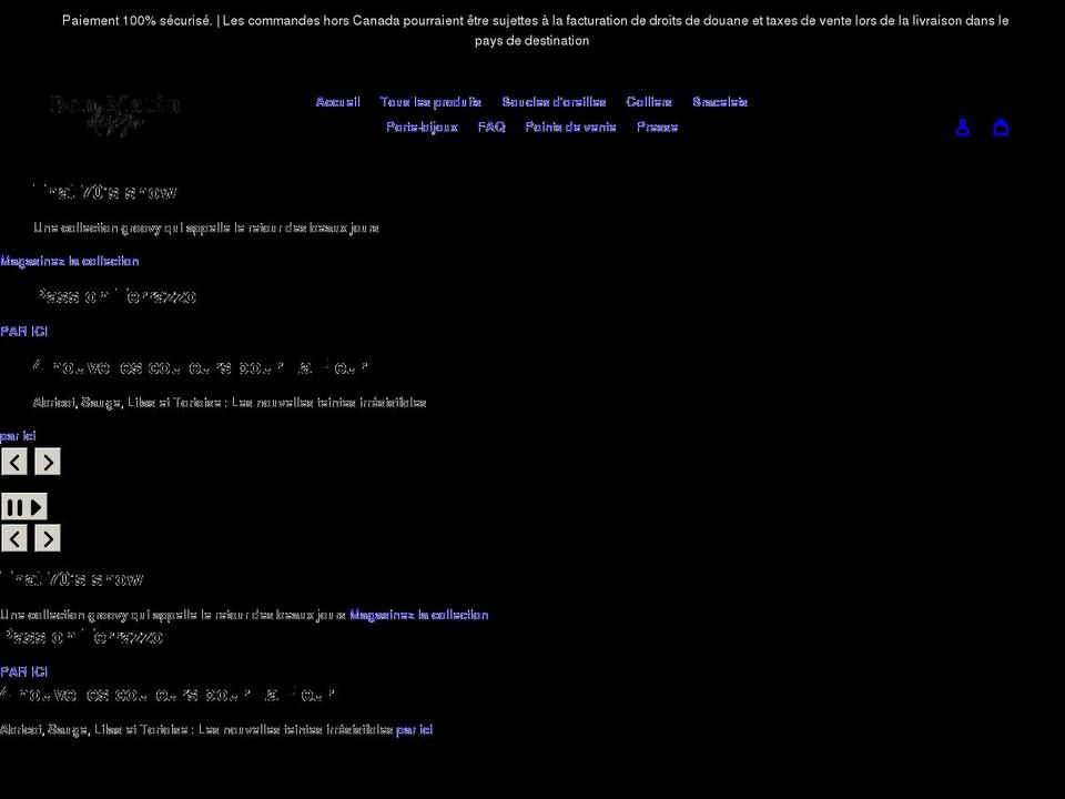bonmatindesign.com shopify website screenshot