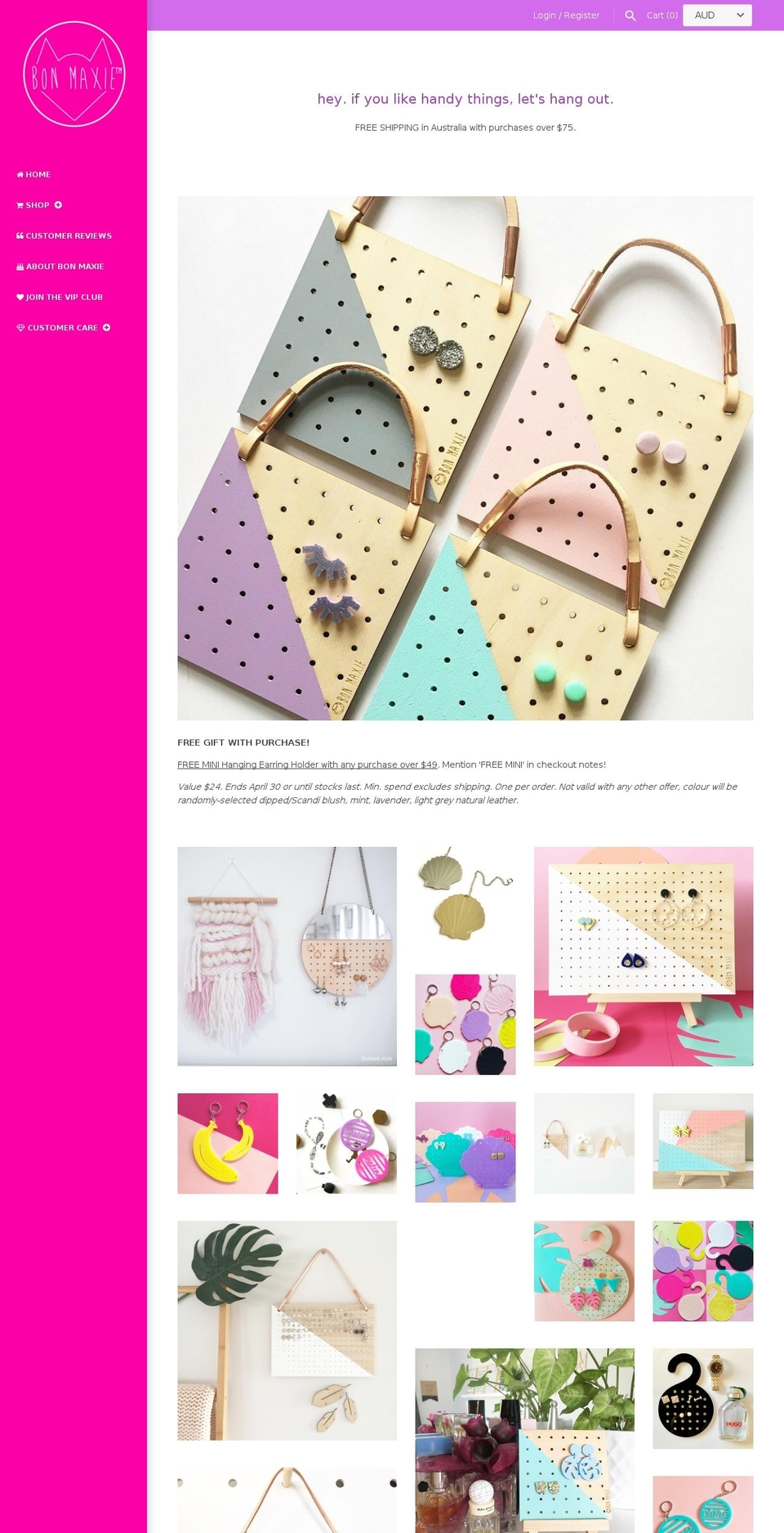 bonmaxie.com shopify website screenshot