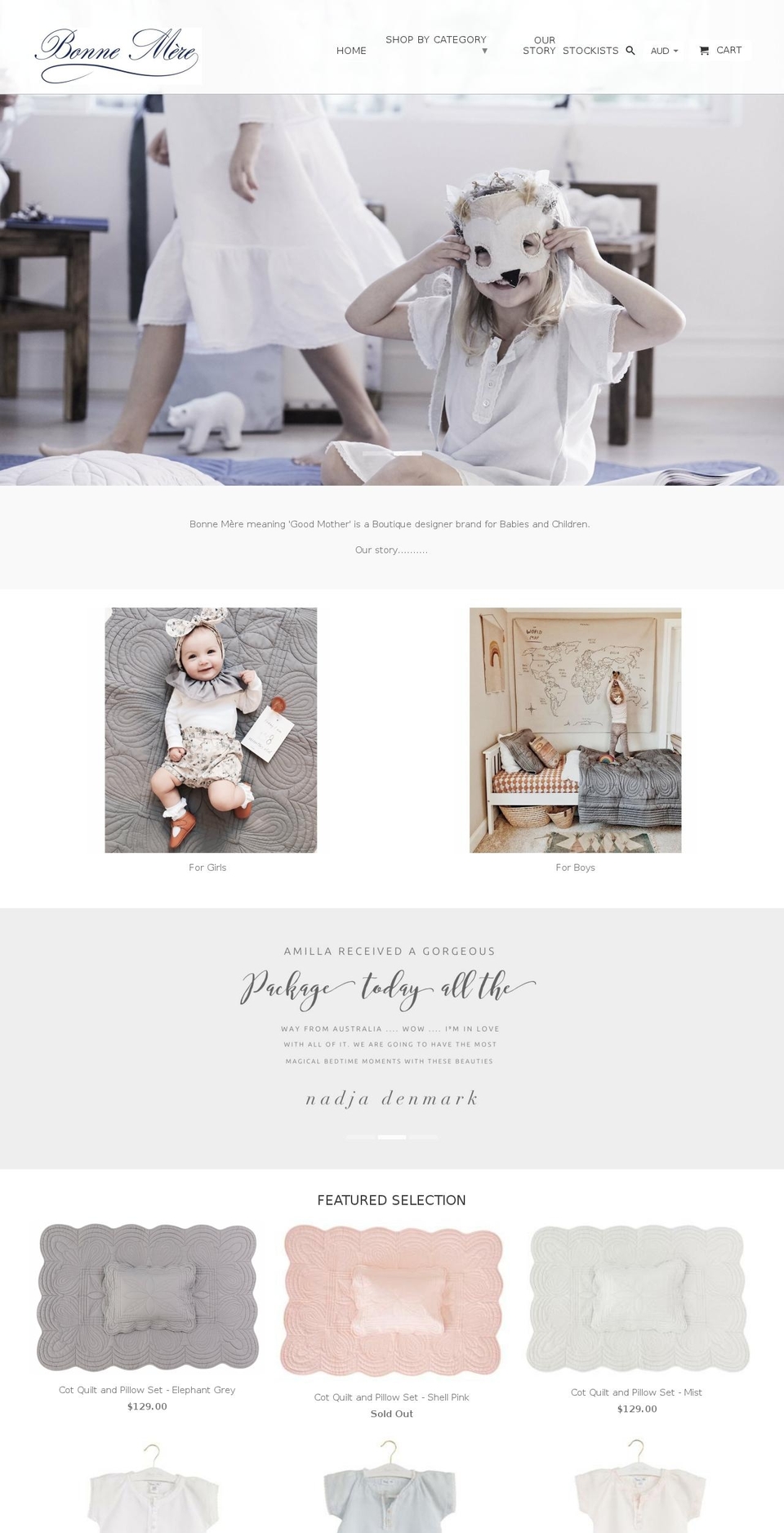 bonnemere.com — Shopify storefront screenshot