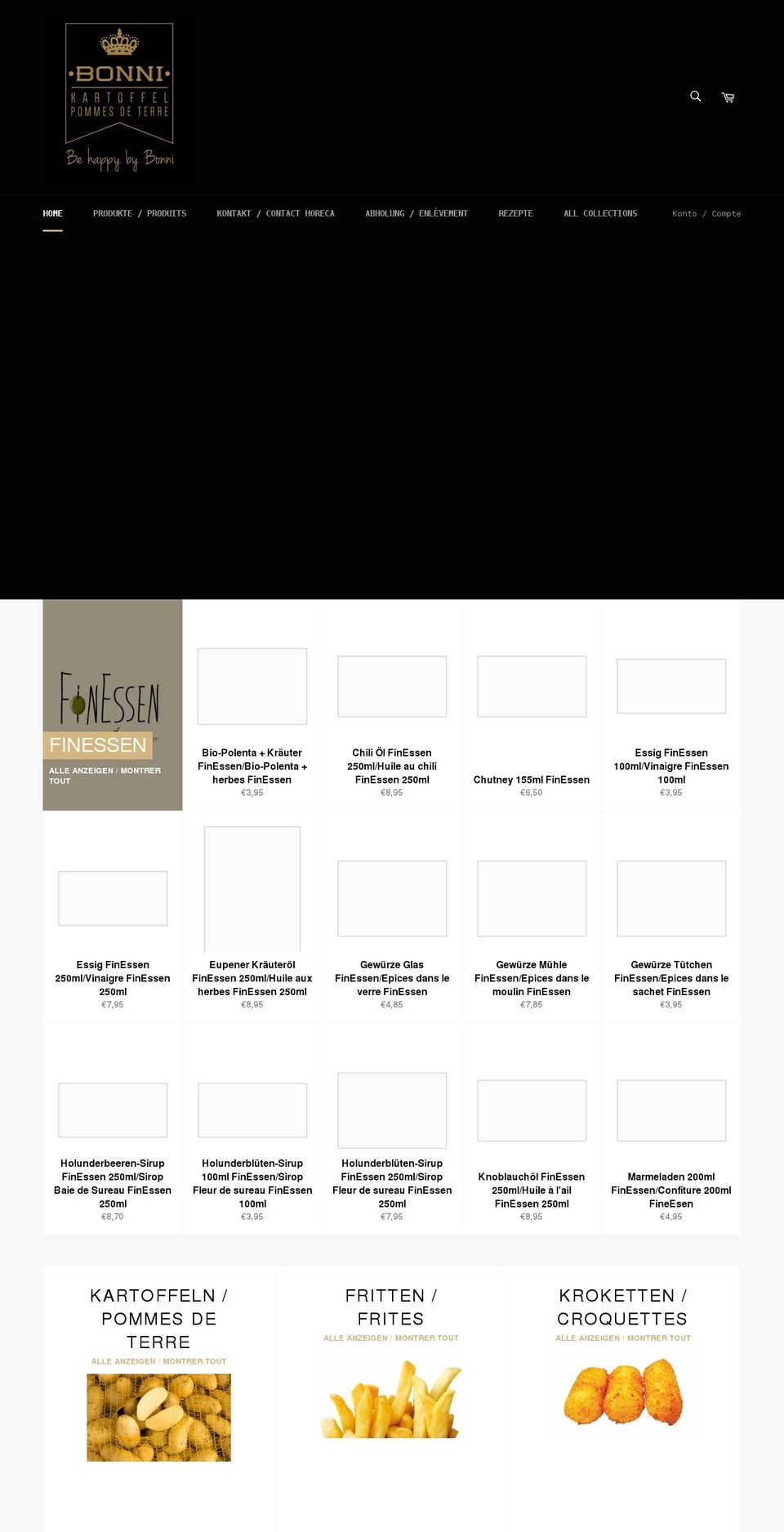 bonni-onlineshop.myshopify.com shopify website screenshot