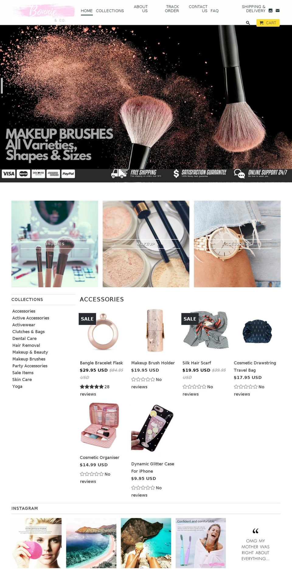 bonnieandco.com shopify website screenshot