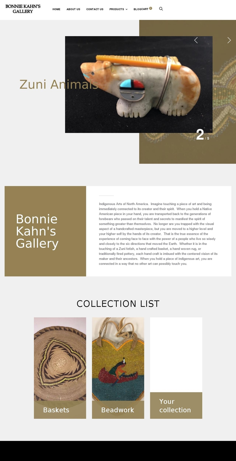 bonniekahngallery.com — Shopify storefront screenshot