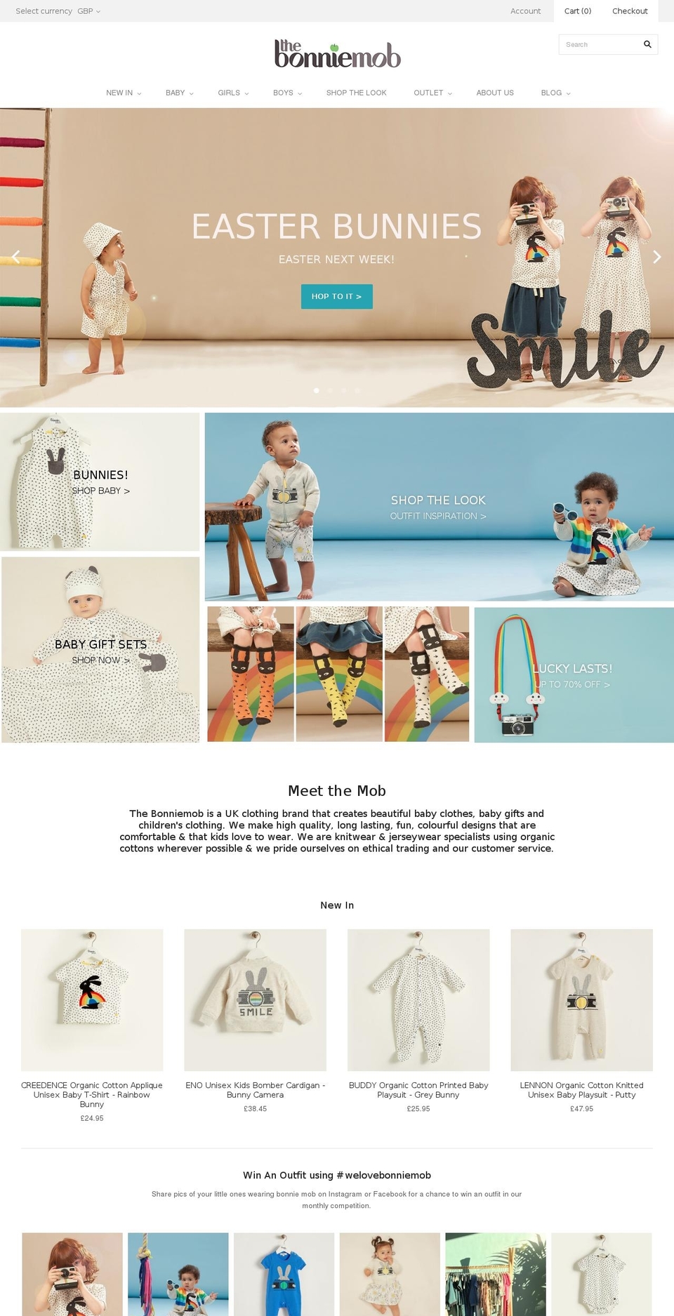 bonniekidslondon.com shopify website screenshot