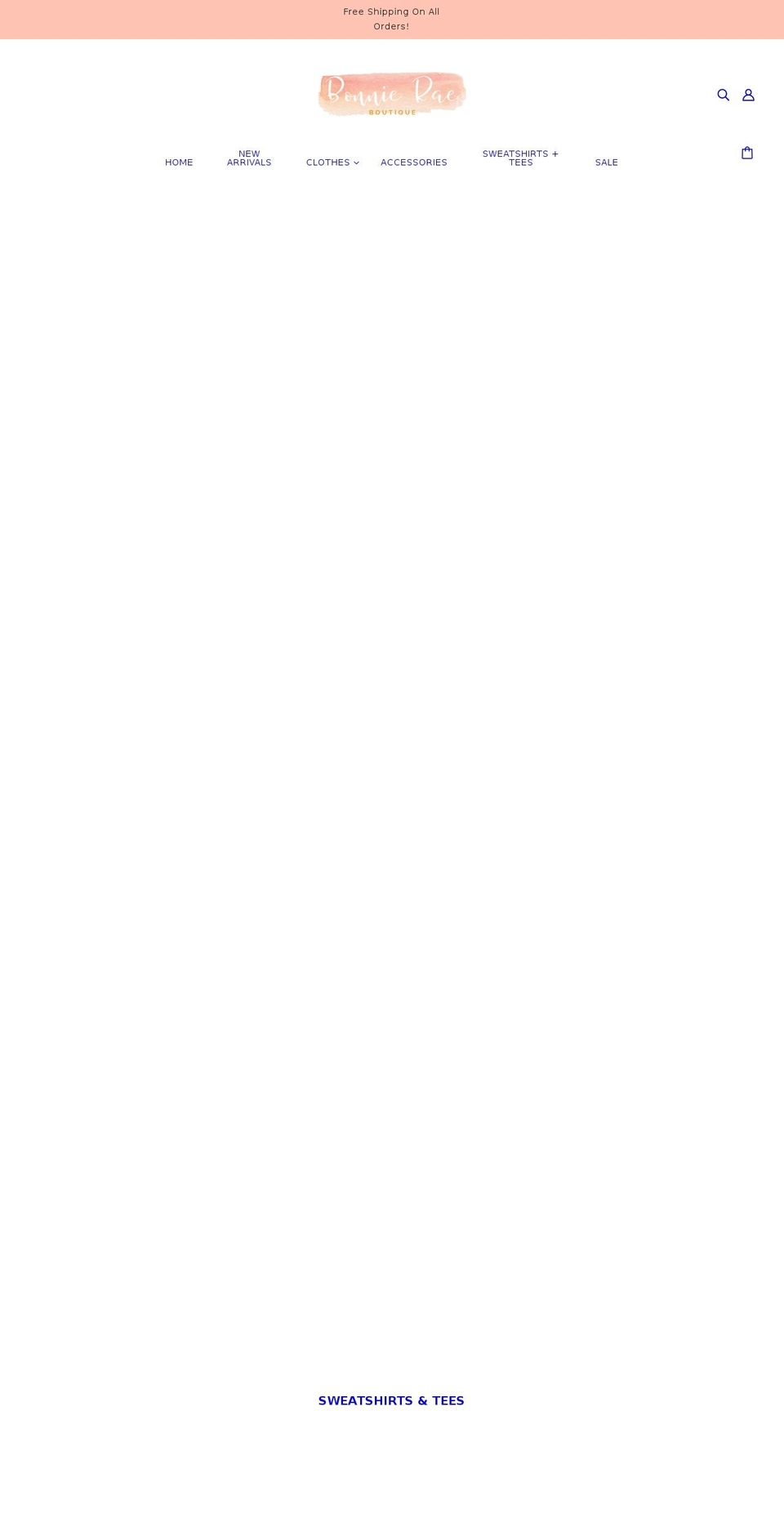 bonnieraeboutique.com shopify website screenshot