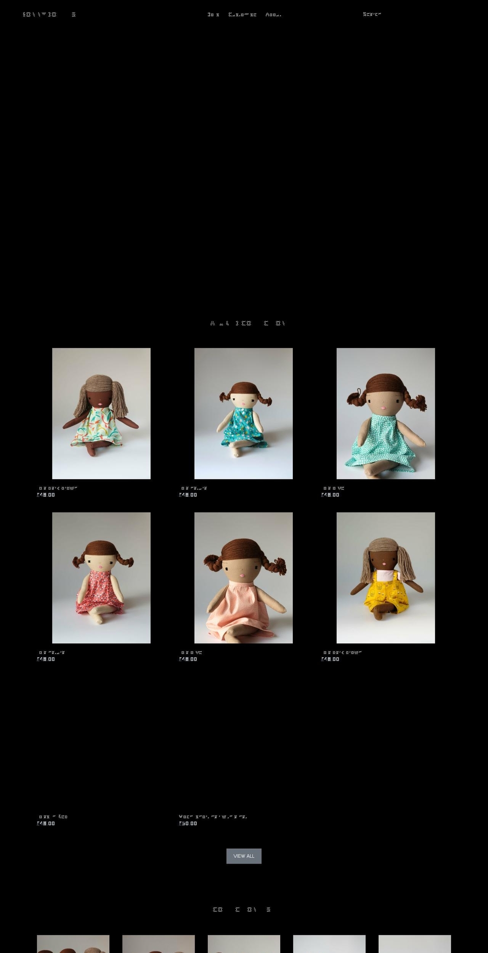 bonnydollies.com — Shopify storefront screenshot