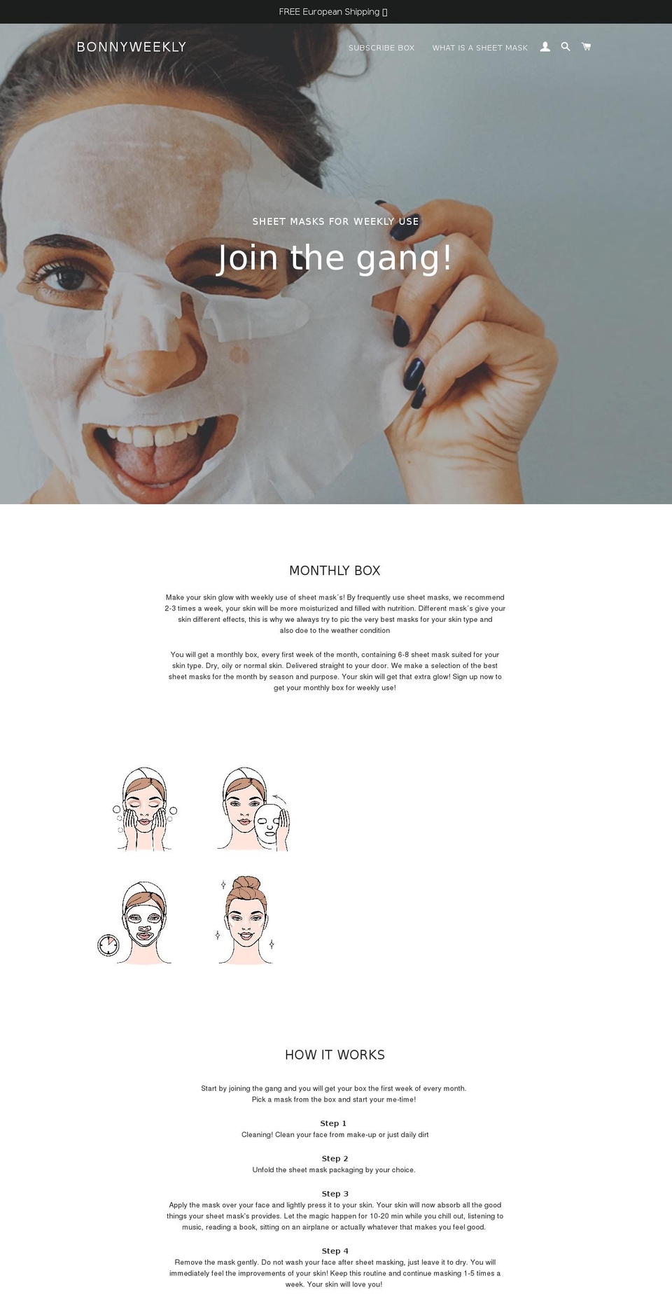 bonnyweekly.com — Shopify storefront screenshot