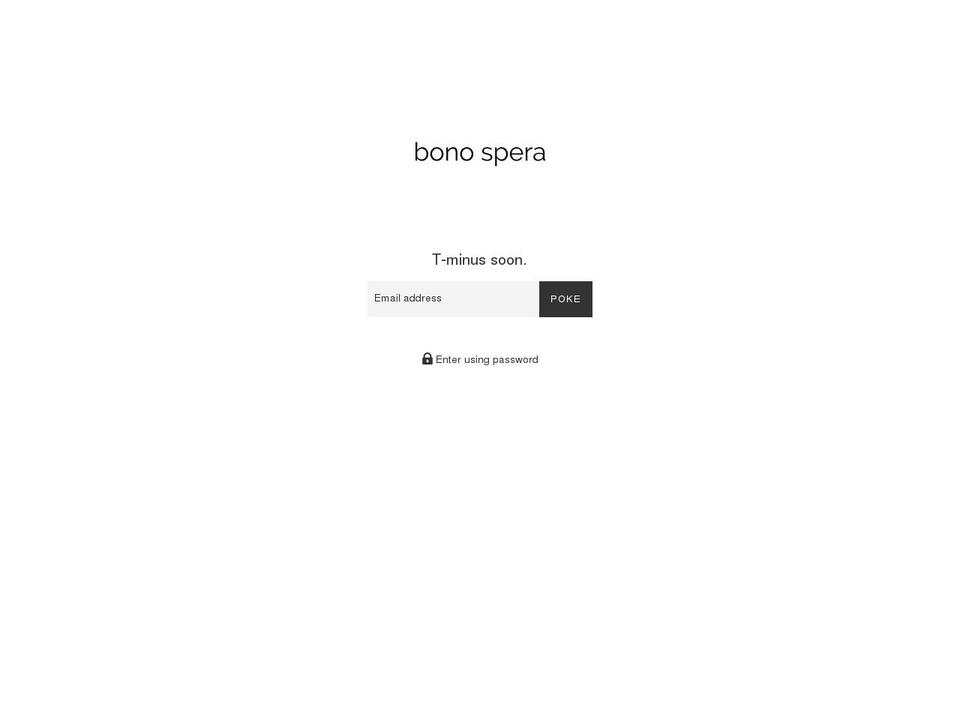 bonospera.com shopify website screenshot